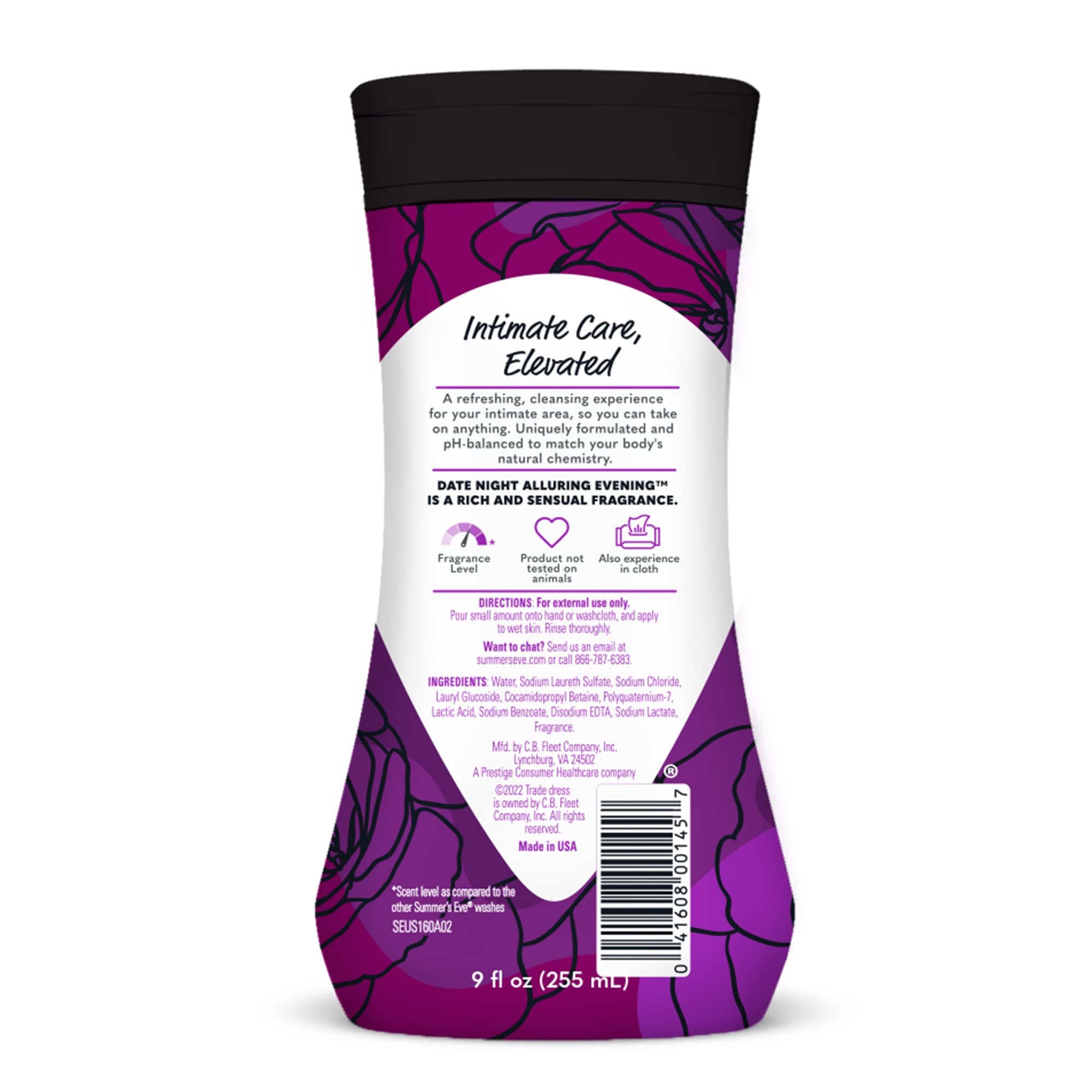 Summer’s Eve Date Night Alluring Evening Refreshing Daily All Over Feminine Body Wash