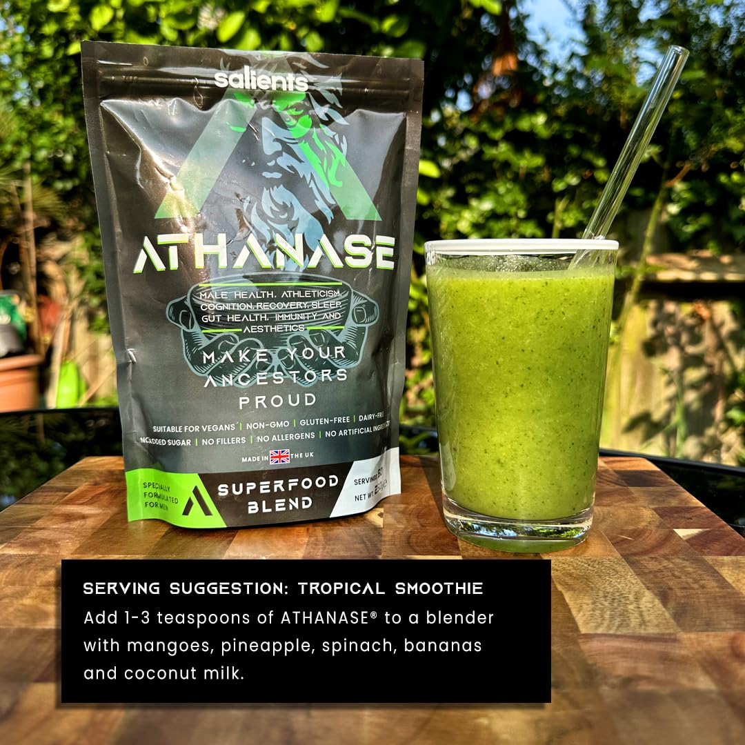 SALIENTS® ATHANASE® | Men's Super Greens Powder | Superfood Powder Blend