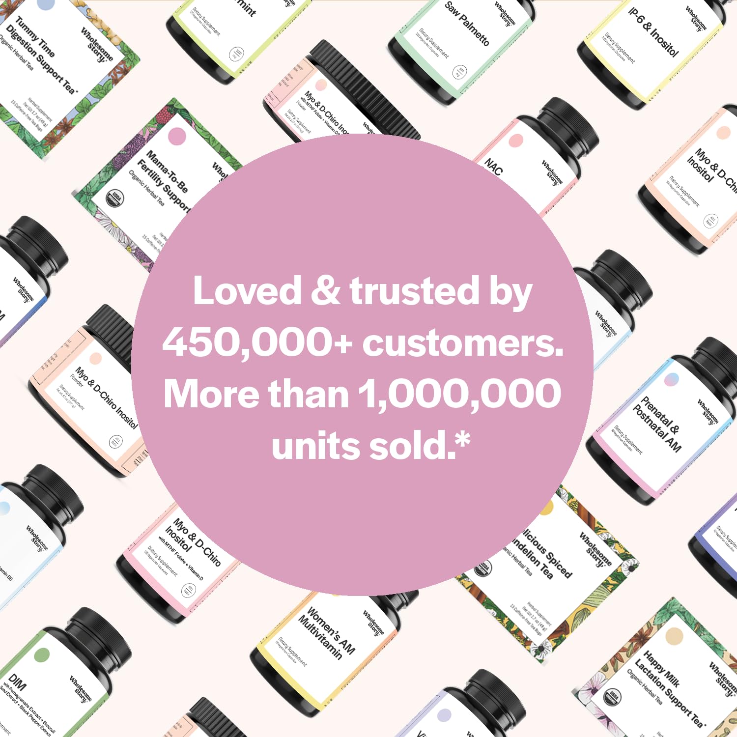 Wholesome Story Her Basic Baby Making Bundle: Premium Bioavailable Prenatal & Postnatal Vitamins