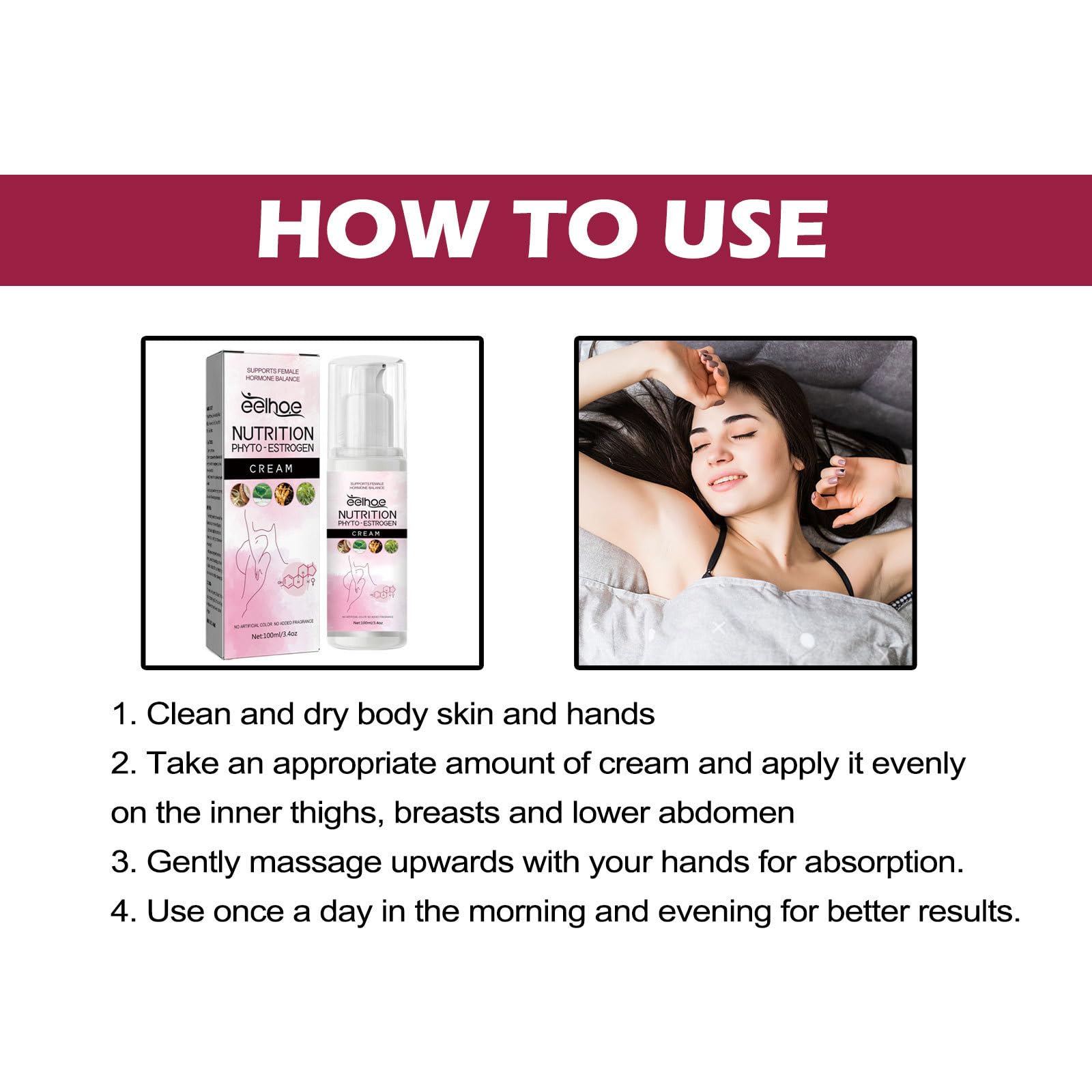 Relief from Mood Swings, Female Menopause, Physical and Mental Fatigue, Restorative Cream