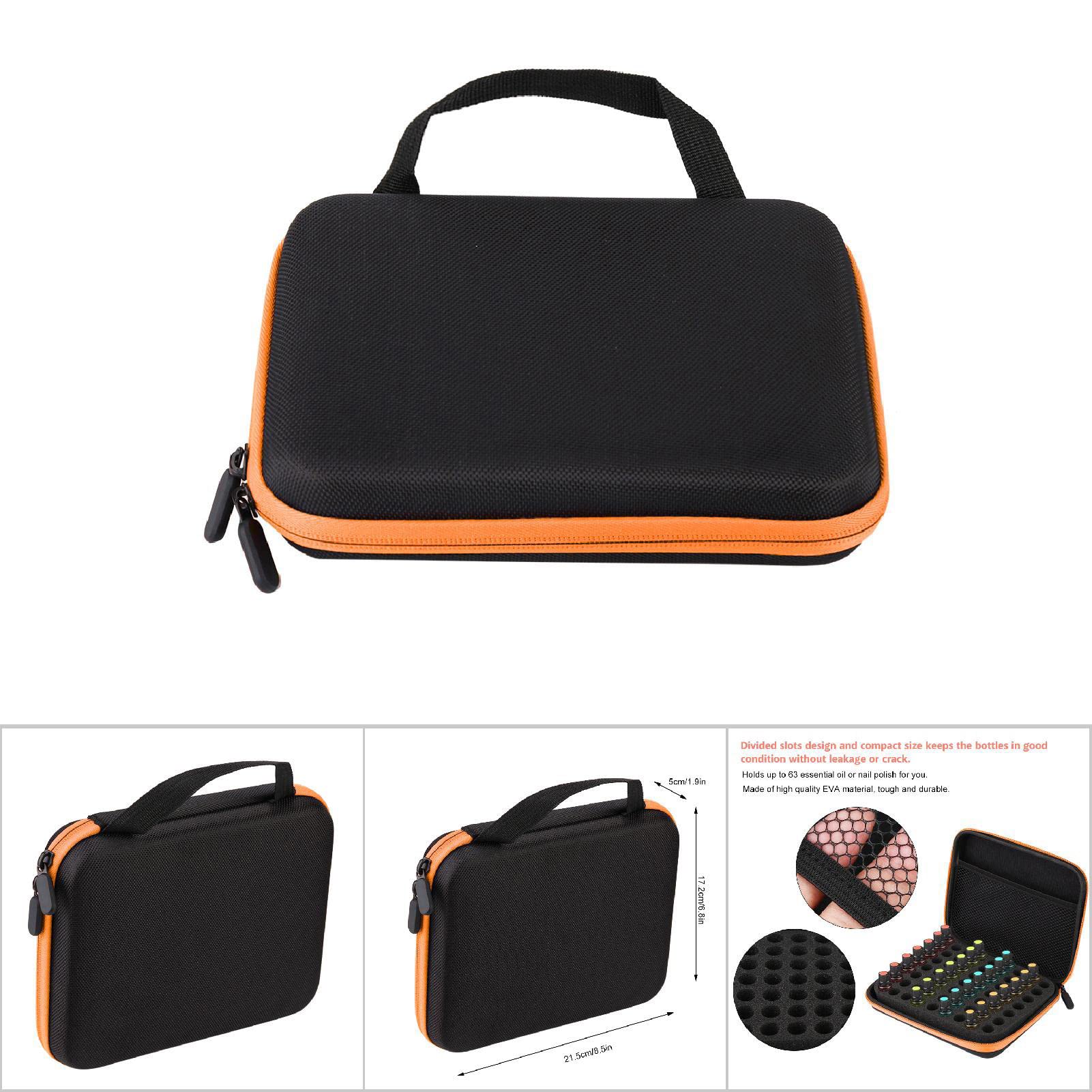 Essential Oil Storage Holder Organizer Carrying Case, Essential Oils Box Holds 63 Bottles