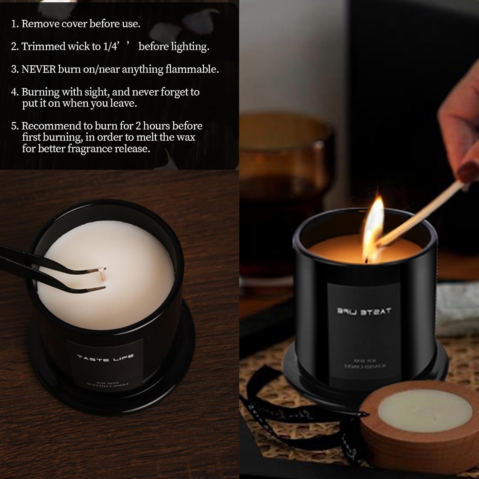 CELBERENA Scented Candles, Soy Candles for Home Scented, Lavender Vanilla Candles - Aromatherapy Candles