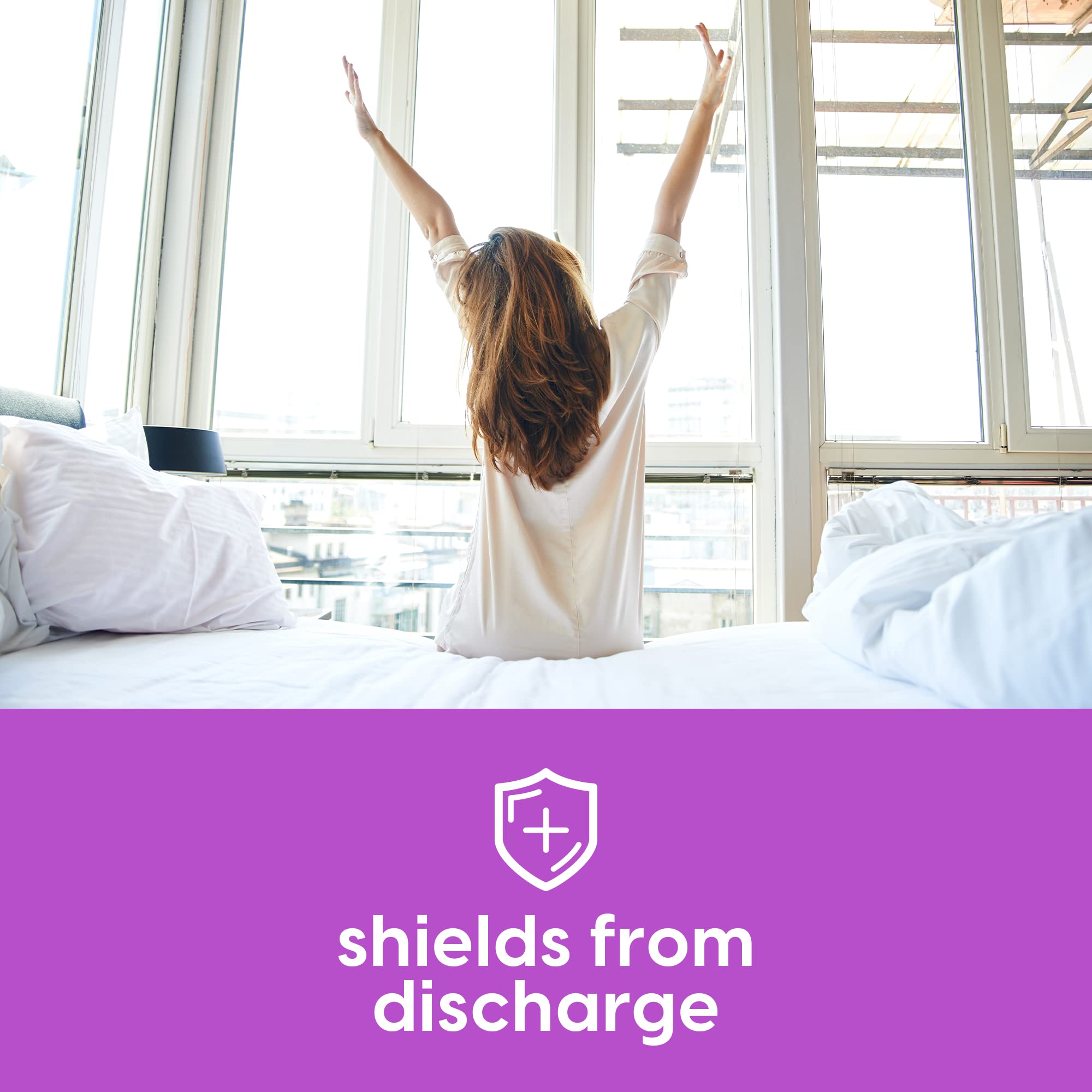 NutraBlast Balance Shield Panty Liners - Discharge & Odor-Proof Layers (180mm, 40-Pack)