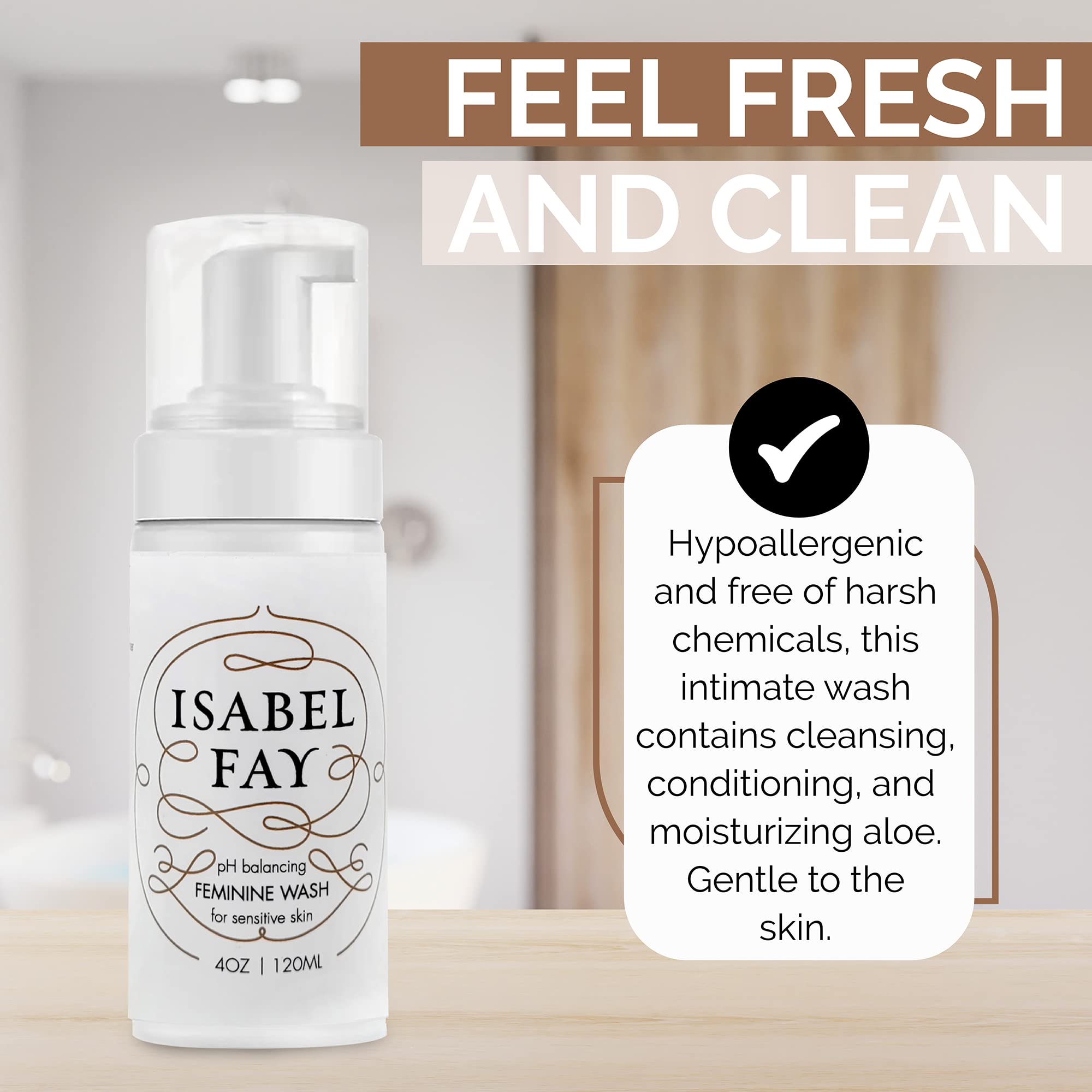 Isabel Fay ph Balanced Feminine Intimate Foam Wash gentle and safe for sensitive skin
