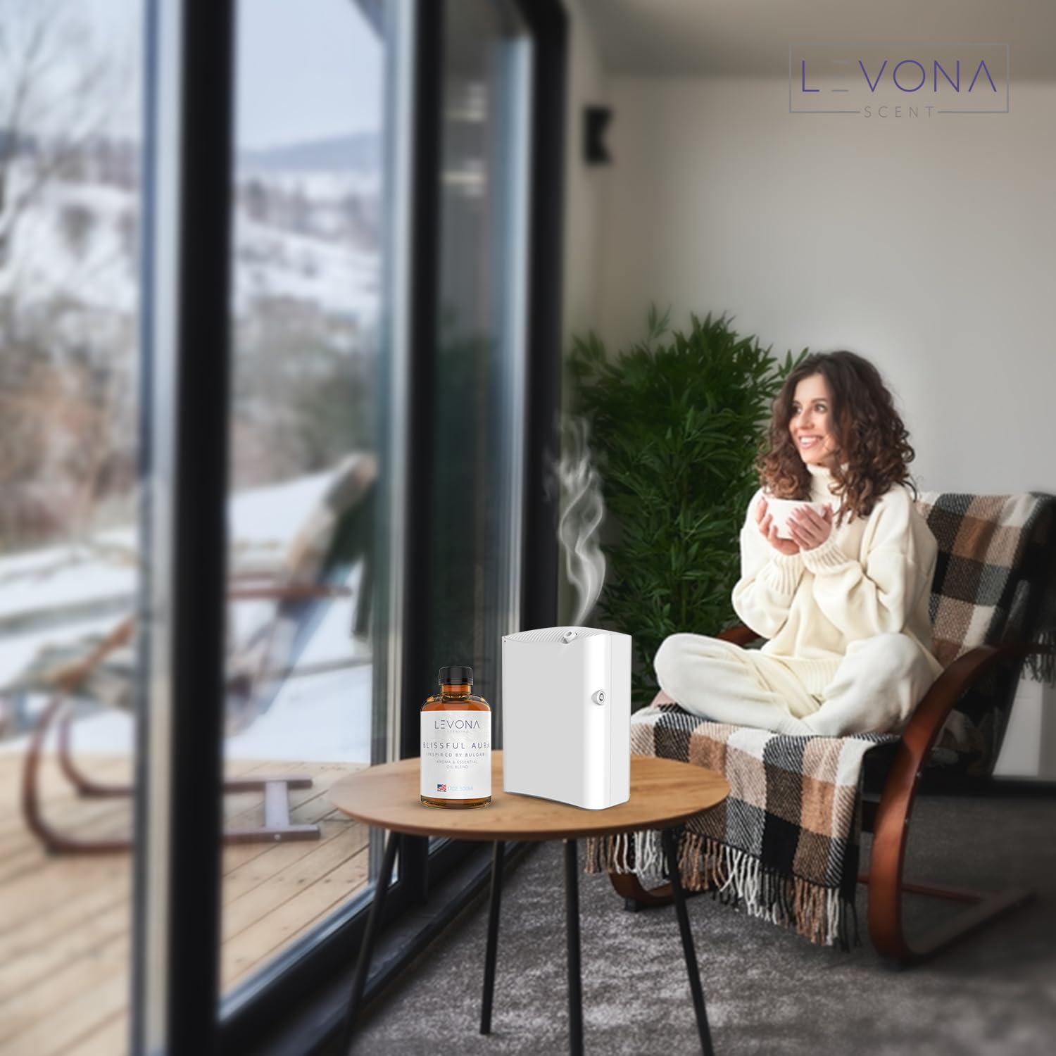 Levona Scent Essential Oils for Diffuser: Blissful Aura Inspired by Bulgari with Notes of Amber