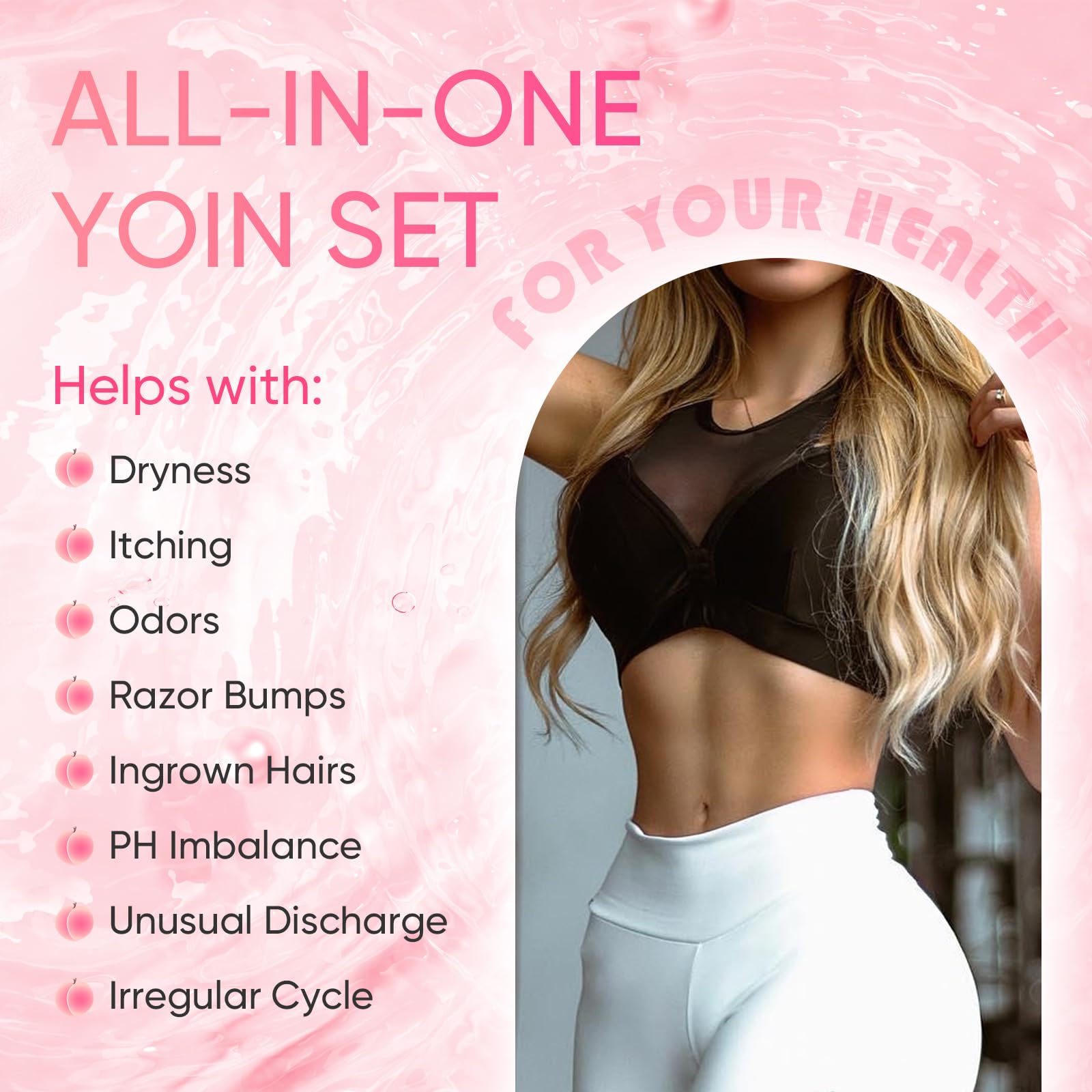 Feminine Wash & Yoni Oil & Yoni Soap Bar Set for Women, 1 Fl.Oz Natural Feminine Oil, Feminine