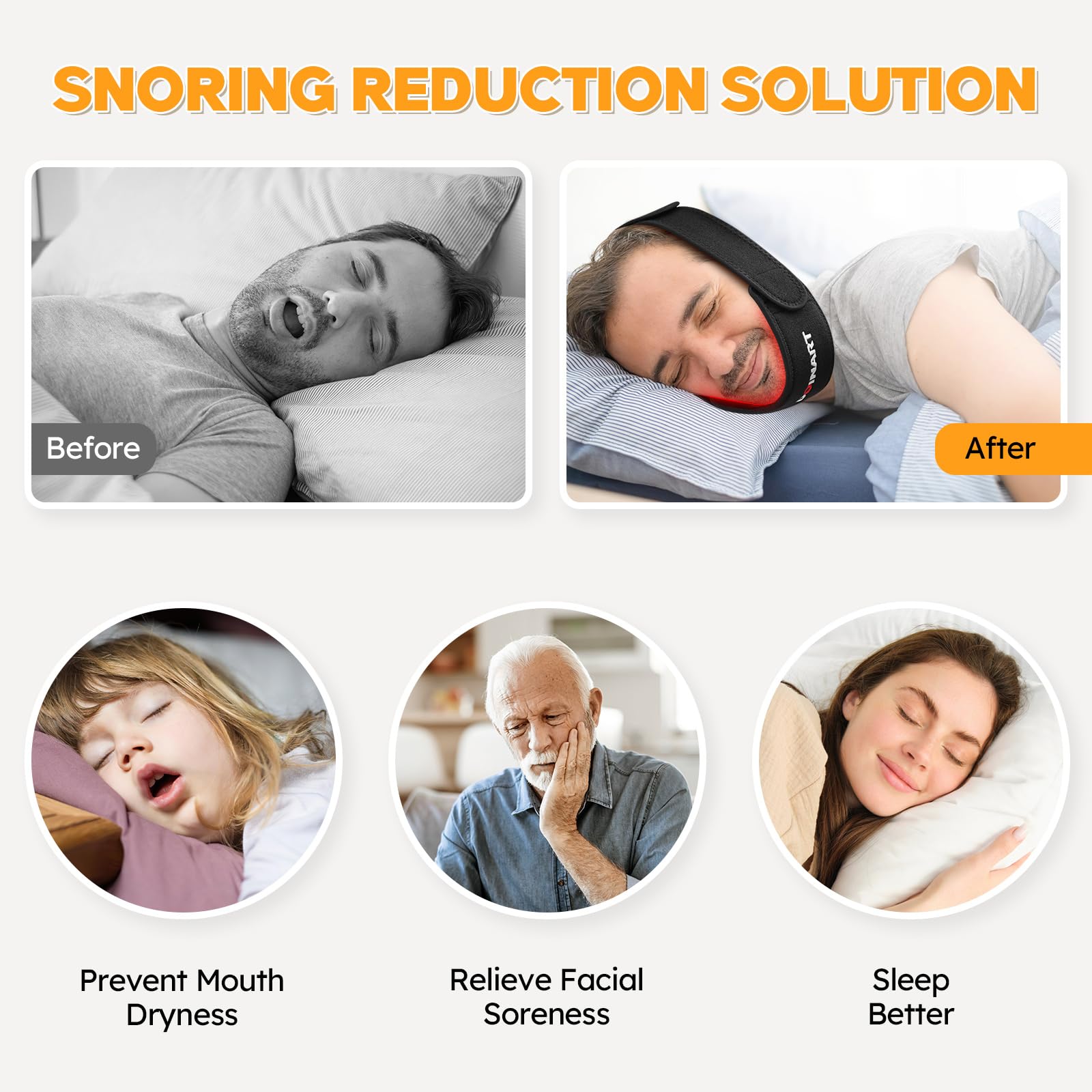 Doinart Red Light Therapy Belt for Neck, Portable Near Infrared Light Therapy for Face