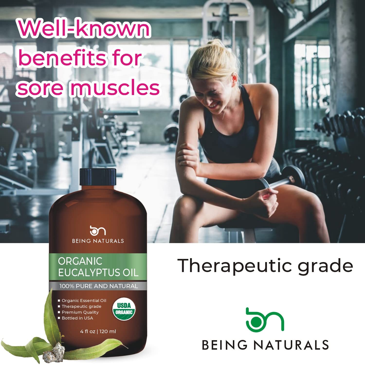 Organic Eucalyptus Essential Oil - Huge 4 FL OZ - 100% Pure & Natural – Premium Natural Oil