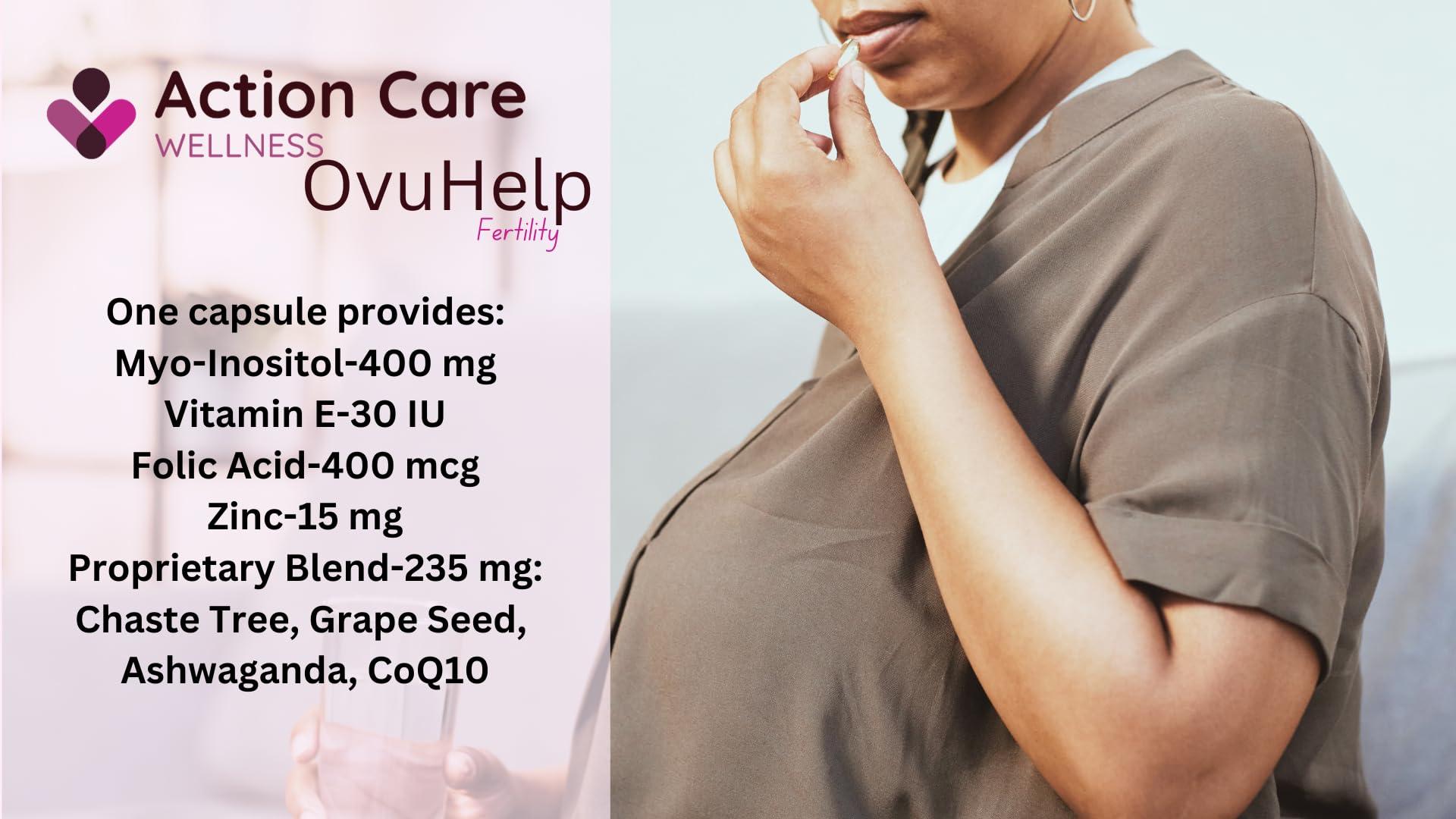 OvuHelp Fertility For Women combines optimum composition of world-renowned herbs, nutrients