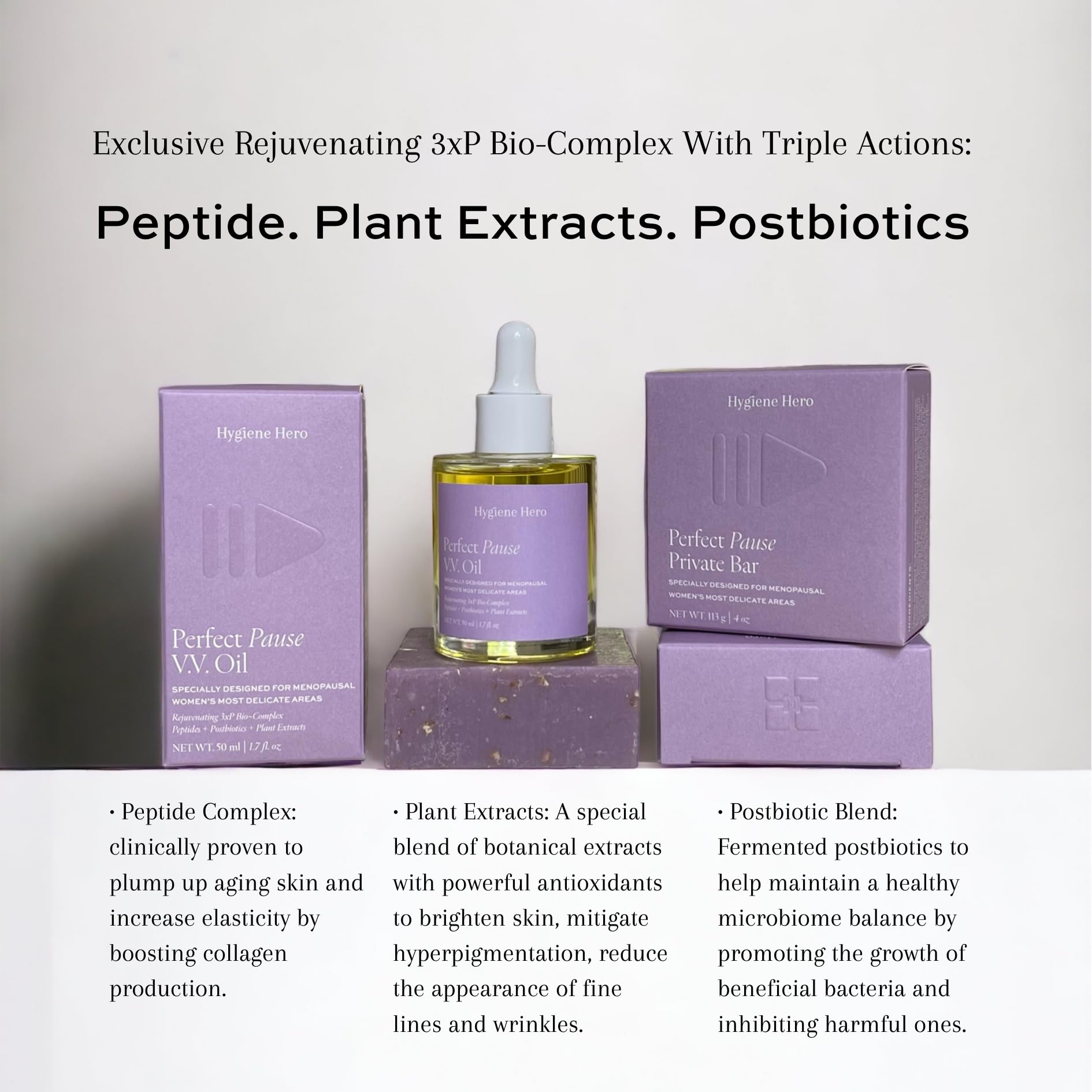 Hygiene Hero Perfect Pause Private Bar - Soap for Menopausal Women | All Natural, Handcrafted,