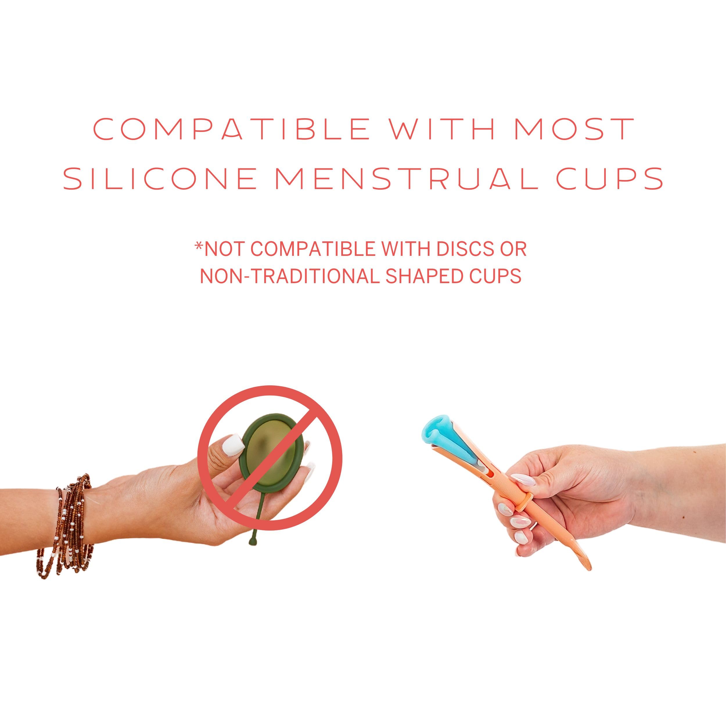 Pixie Menstrual Cup & Tampon Applicator + Period Cup Remover - Make Insertion & Removal Easy