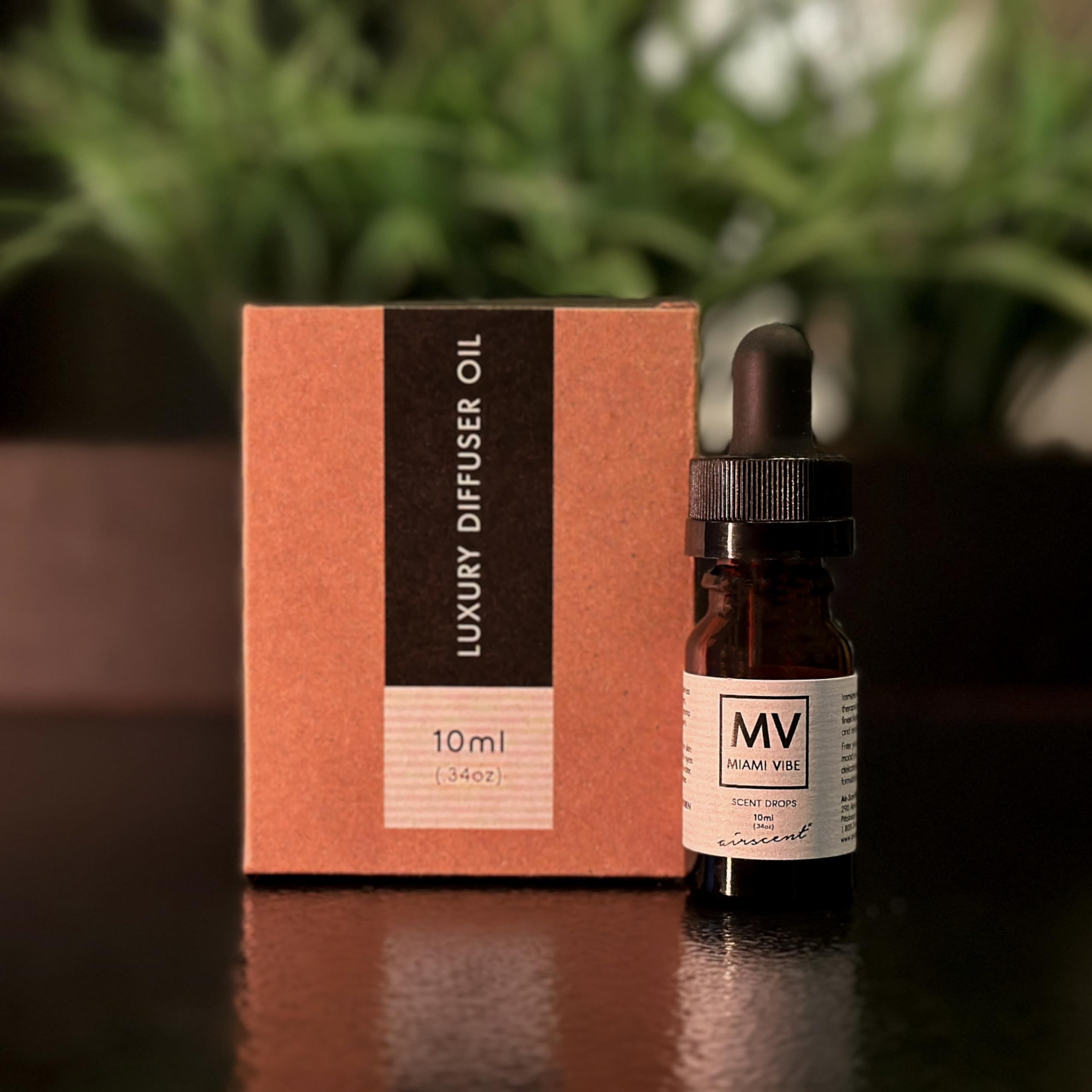 Miami Vibe Diffuser Oil - Air-Scent Fragrance for Aroma Oil Diffusers - 10 Milliliter (.34 fl oz) Bottle