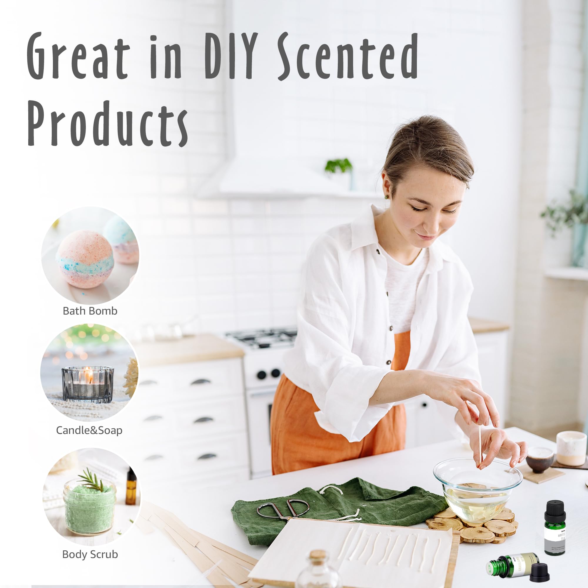 Fragrance Oils, MitFlor Hotel Collection Diffuser Oil for Home, Soap & Candle Making Scents