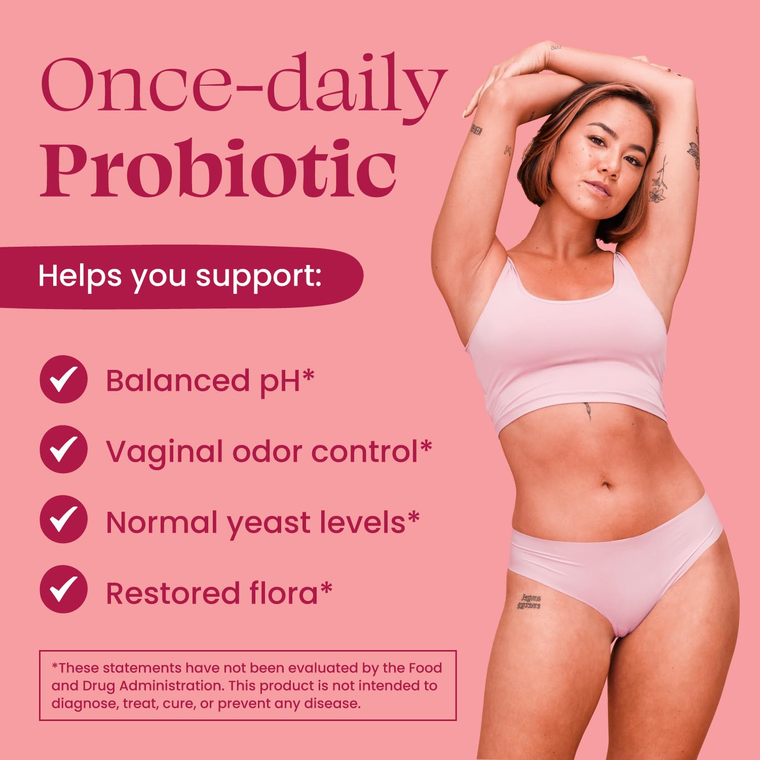 Optimal Prime Vaginal Probiotic for Women, Promotes Healthy pH, Normal Yeast Levels, Odor Control