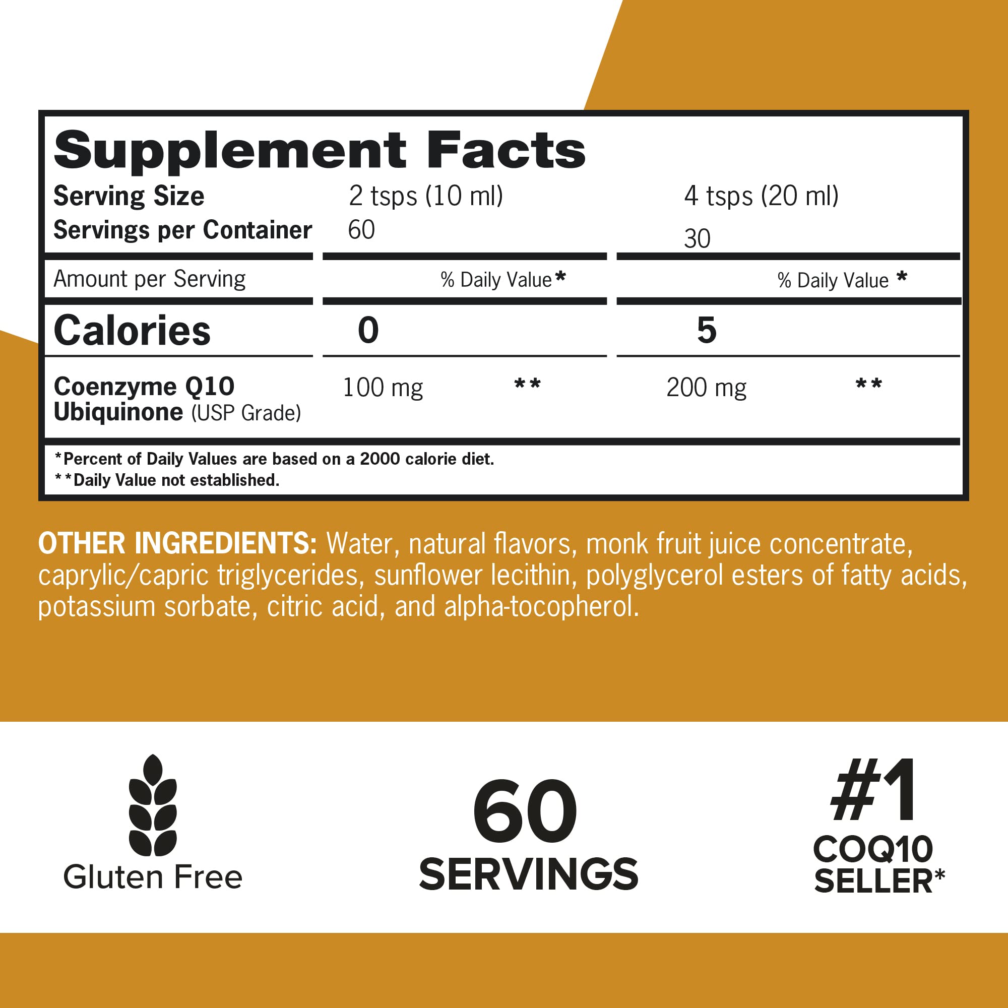 Qunol Liquid CoQ10 100mg, Superior Absorption Natural Supplement Form of Coenzyme