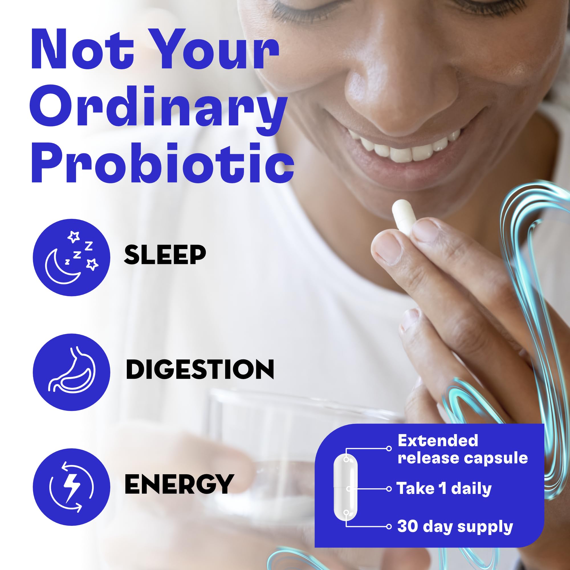 FITBIOMICS Nella Gut Health Supplements for Women & Men (30 Capsules)