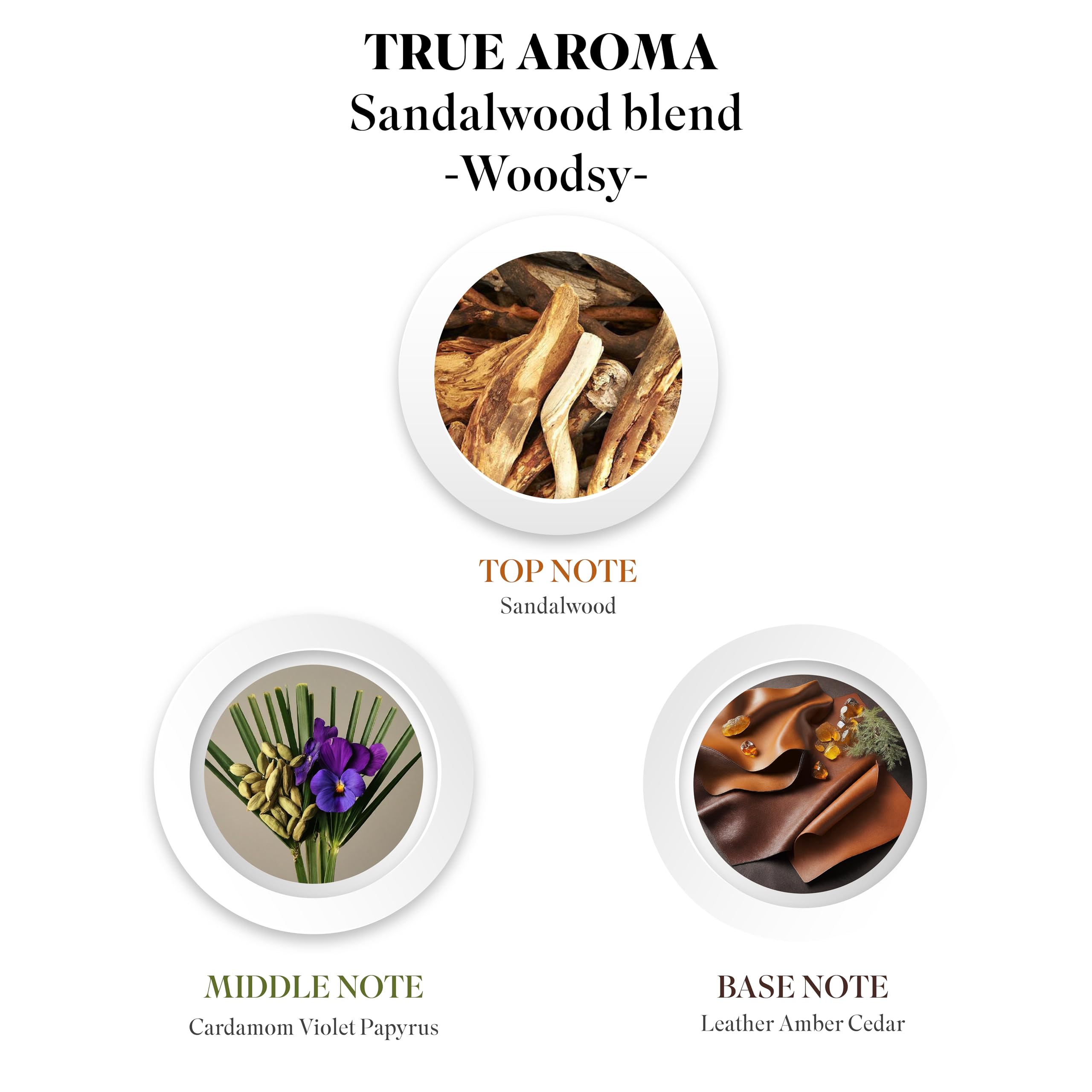 TRUE AROMA Sandalwood Essential Oil | Sandalwood Essential Oils for Aroma Diffusers