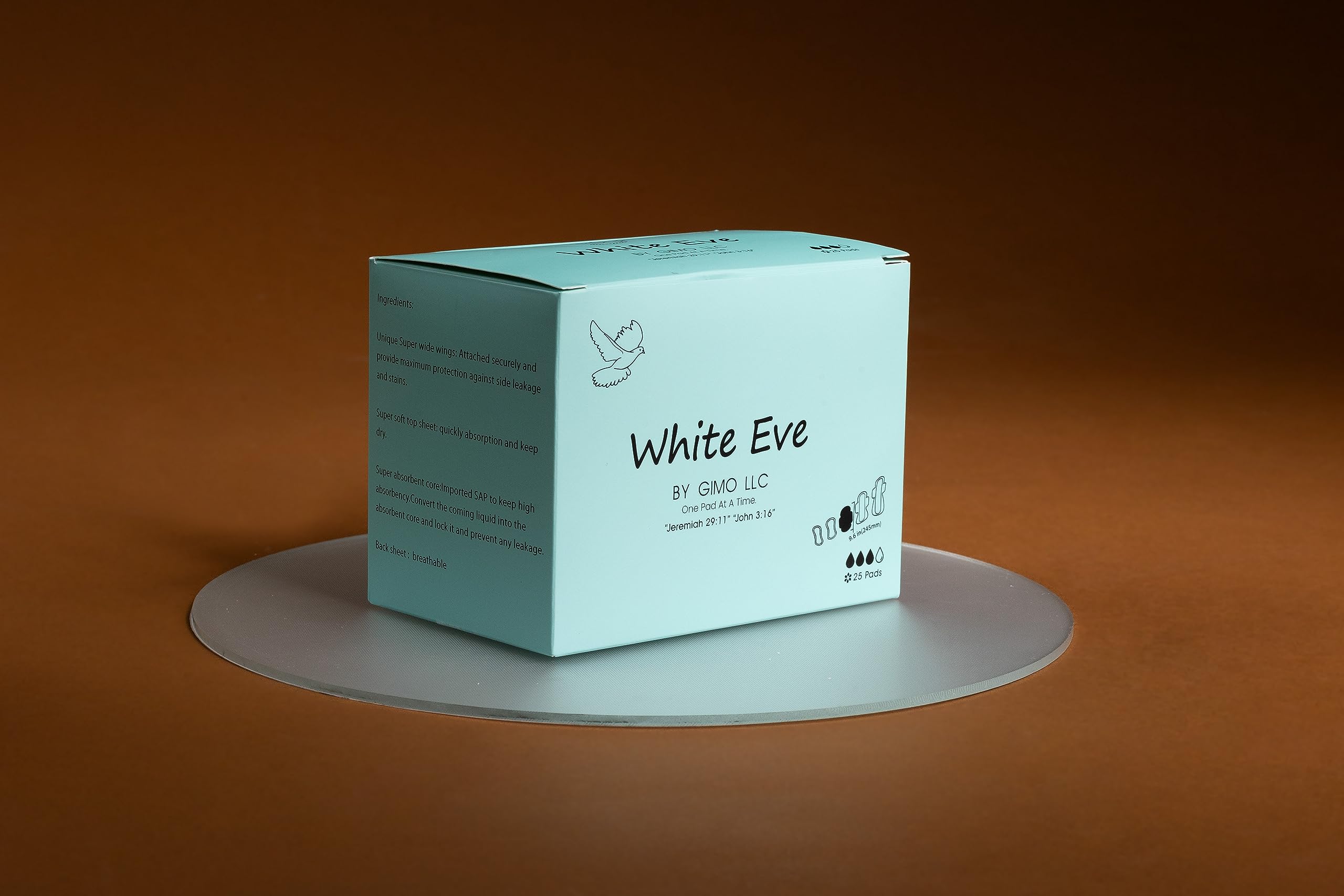 WHITE EVE Sanitary Pad Ultra Thin Sanitary Pads for Women with Fast Absorption and Leak Guard