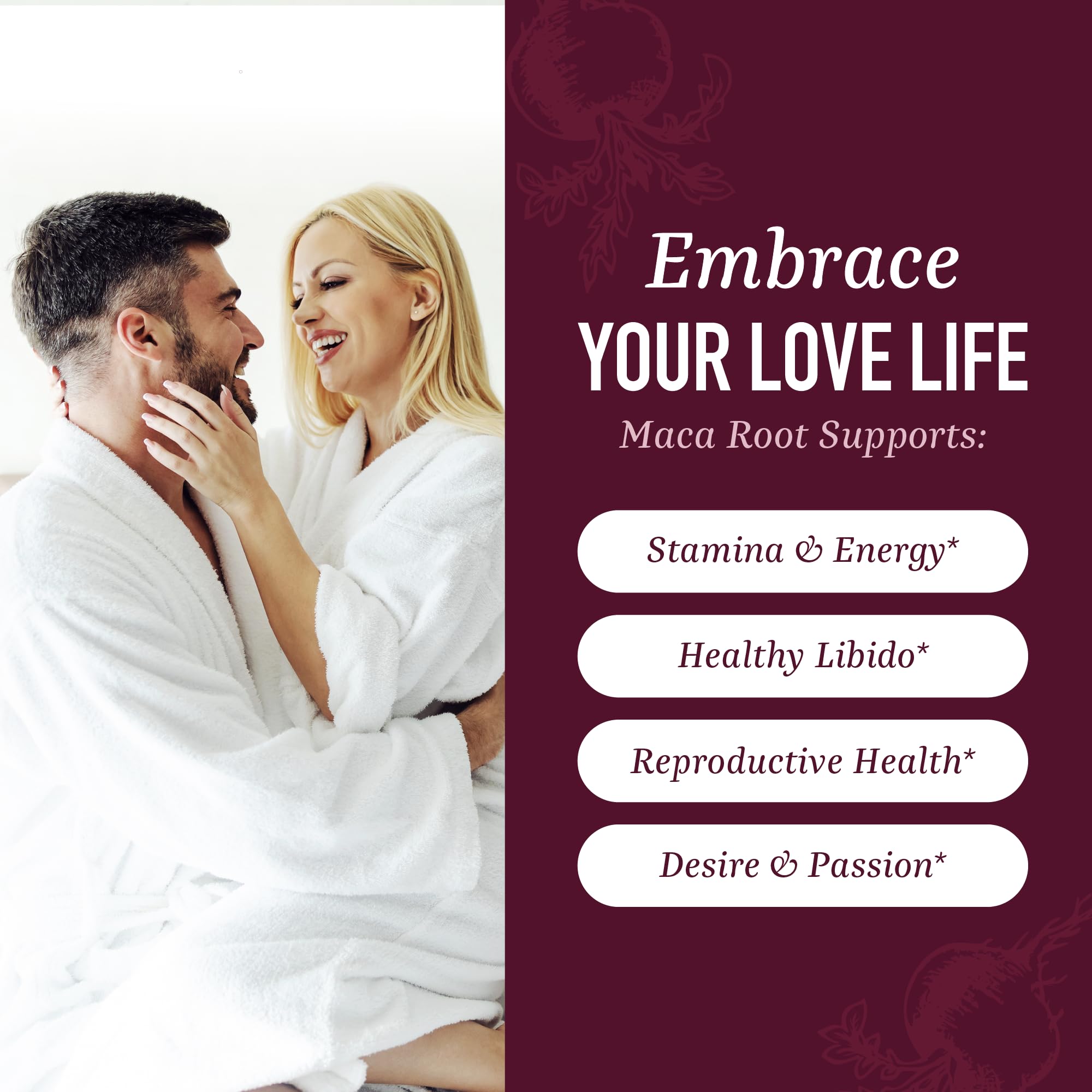 Organic Maca Root Capsules for Women | Peruvian Maca 2250MG Extra Strength