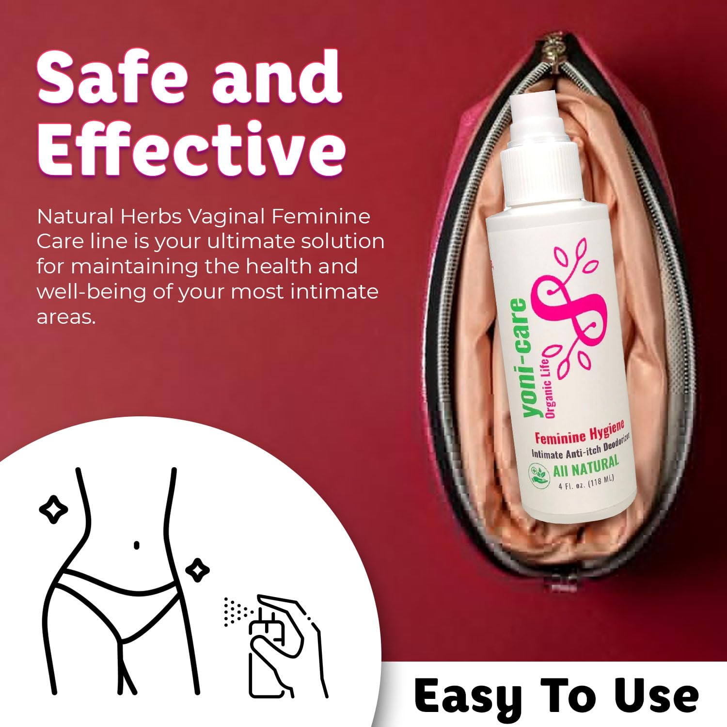 Organic Life Vaginal Feminine Care Revive, Soothe, and Eliminate Menopause-Related Discomfort