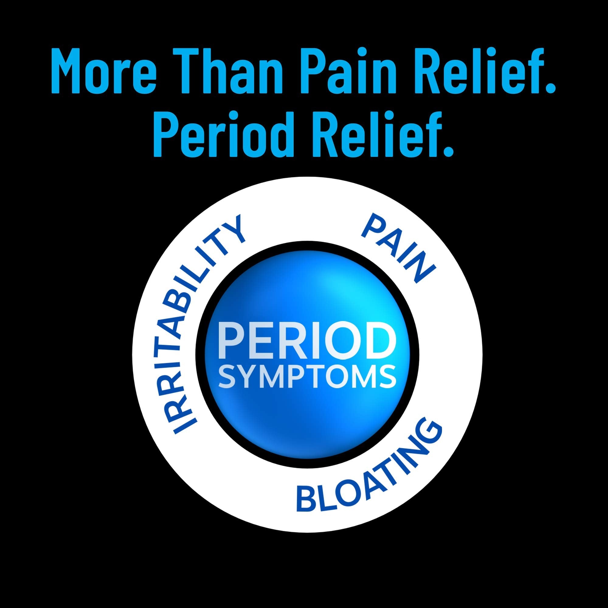 Pamprin Multi-Symptom Formula, with Acetaminophen, Menstrual Period Symptoms Relief Including Cramps