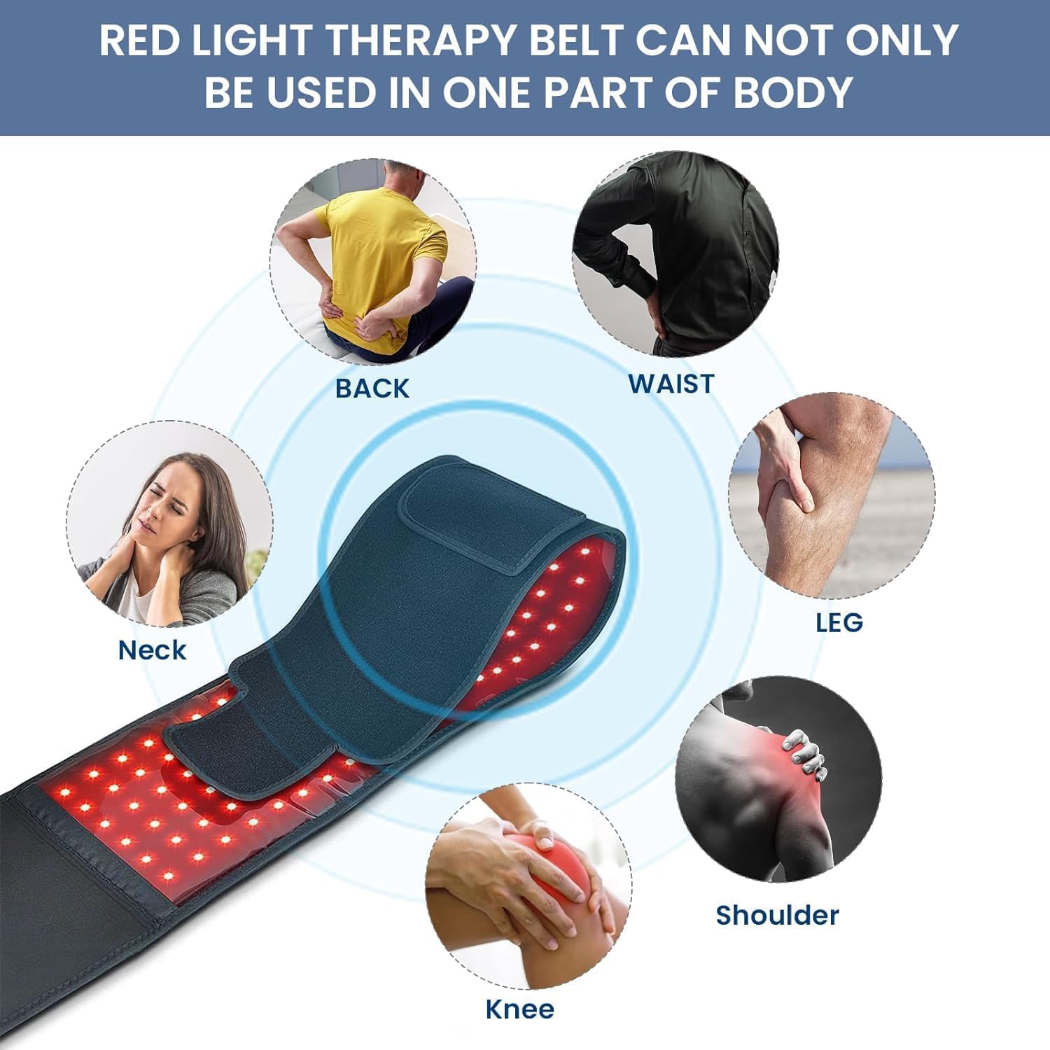 Red Light Therapy Belt - Near Infrared Light Therapy & Red Light Therapy for Body,660nm&850nm