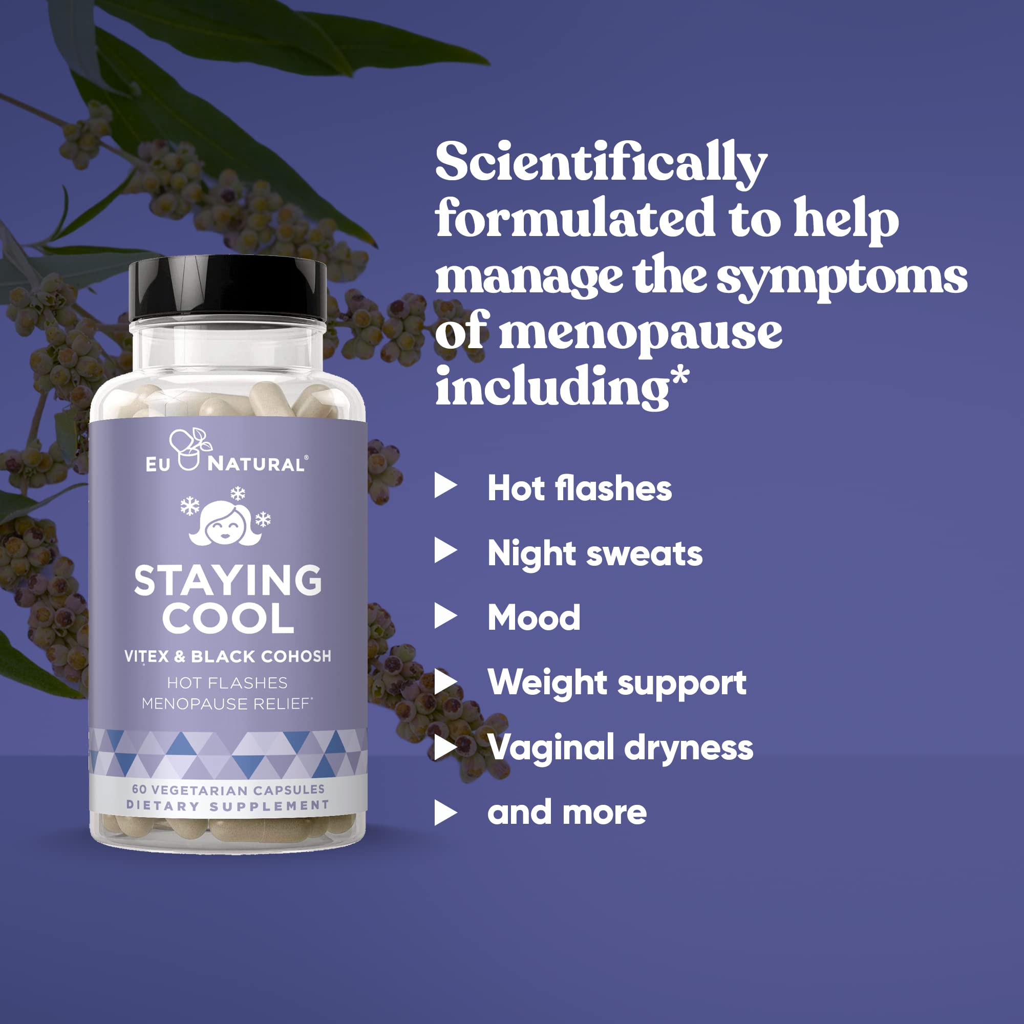 Staying Cool Menopause Supplements for Women – Hormonal Hot Flashes, Weight Support