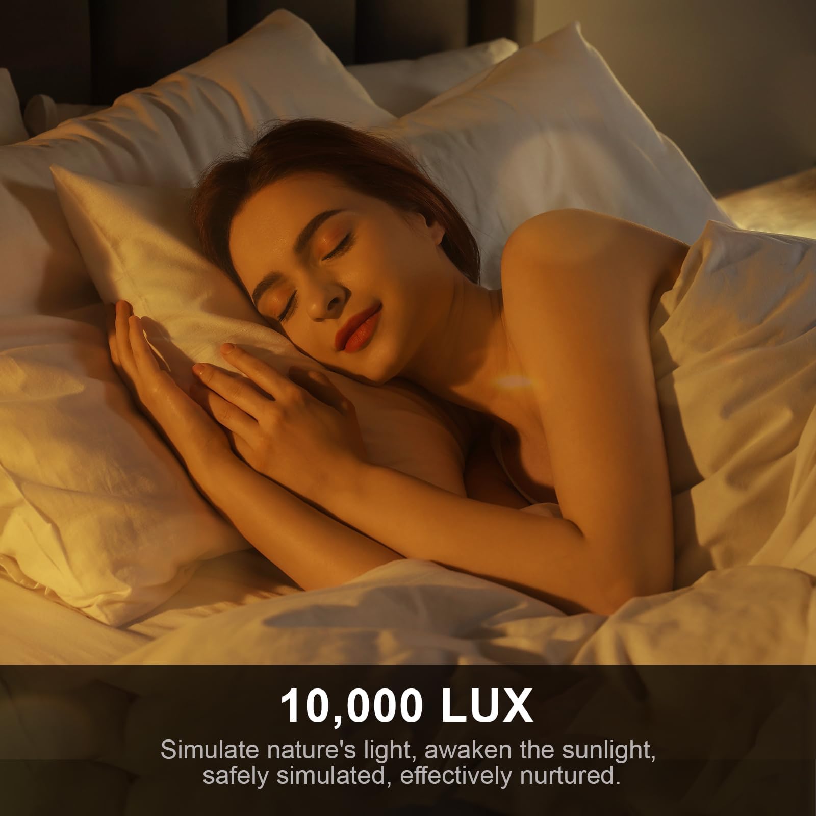 Sunlamlux Light Therapy Lamp, UV-Free Sun Light Therapy Lamp, 10000 Lux Floor Lamp