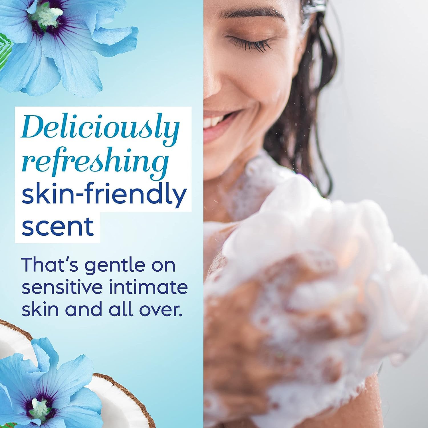 Vagisil Feminine Wash for Intimate Area Hygiene, Scentsitive Scents, pH Balanced and Gynecologist Tested