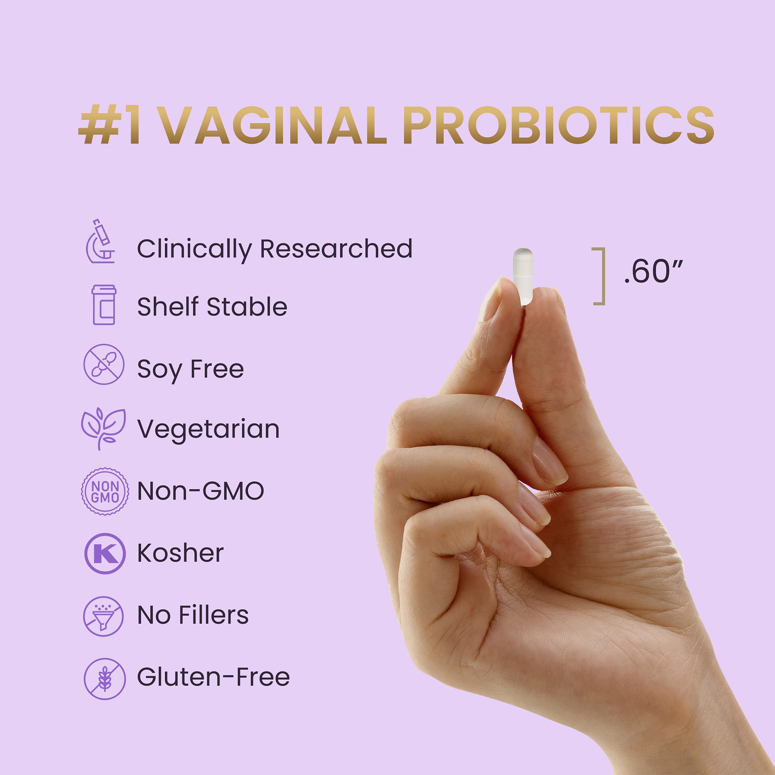 HPD Rx Pro-Fem #1 Vaginal Health Probiotic | Vaginal Probiotics | Clinically Proven to Promote Yeast & PH
