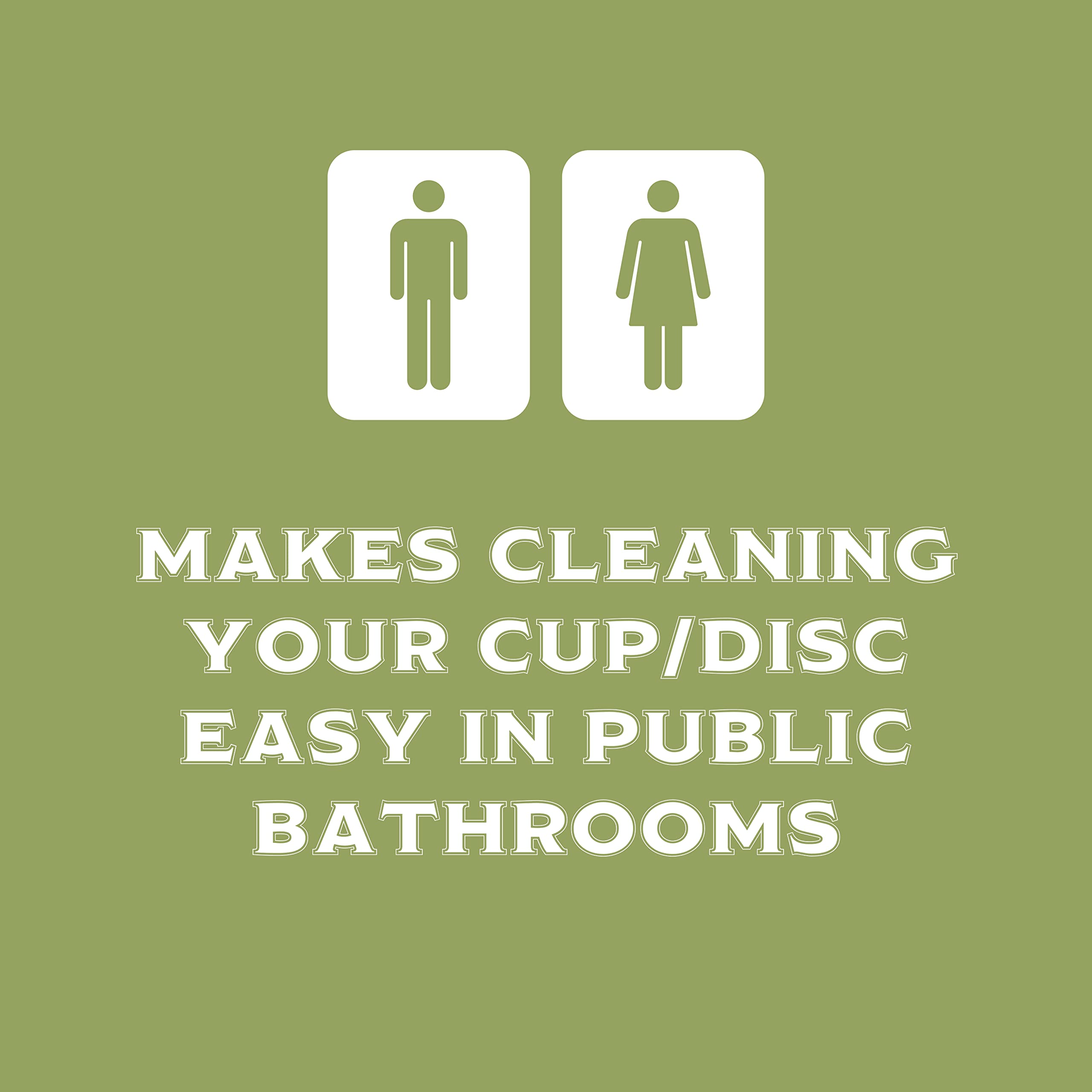 Menstrual Cup Wipes - On The Go Public Bathroom Feminine Wipes - Safe On Period Cups & Menstrual discs