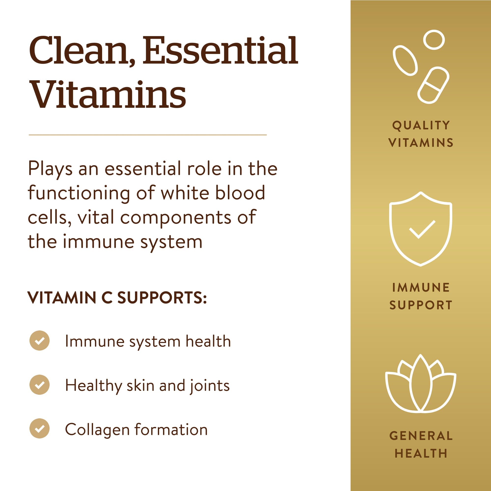 Solgar Vitamin C 1000mg - Healthy Immune System - Helps Fight Free Radicals - Vegan