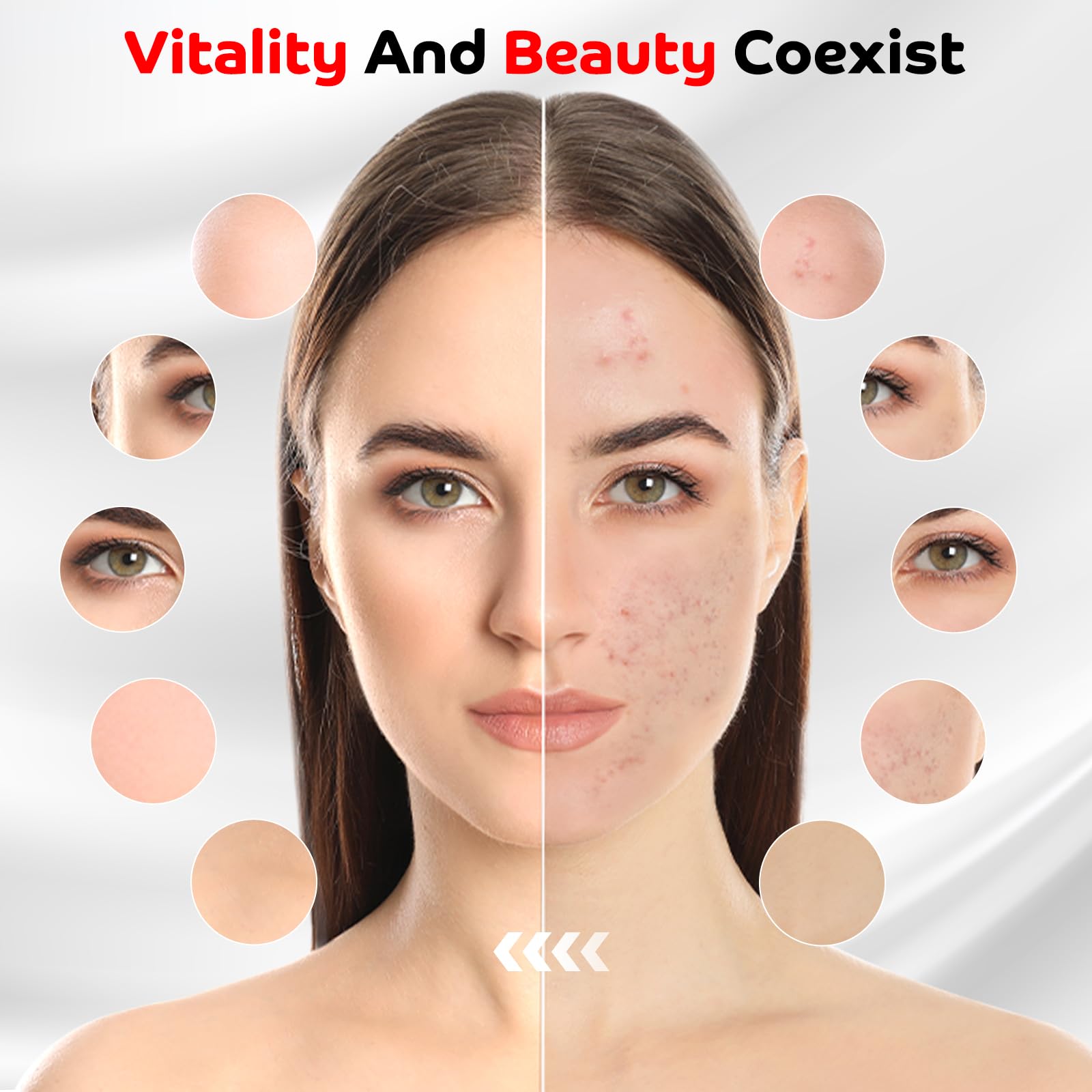 Red Light Therapy for Body, 180LEDs Red Light Therapy Lamp with Tripod, 3-in-1 Chip Designed 660nm ＆850nm