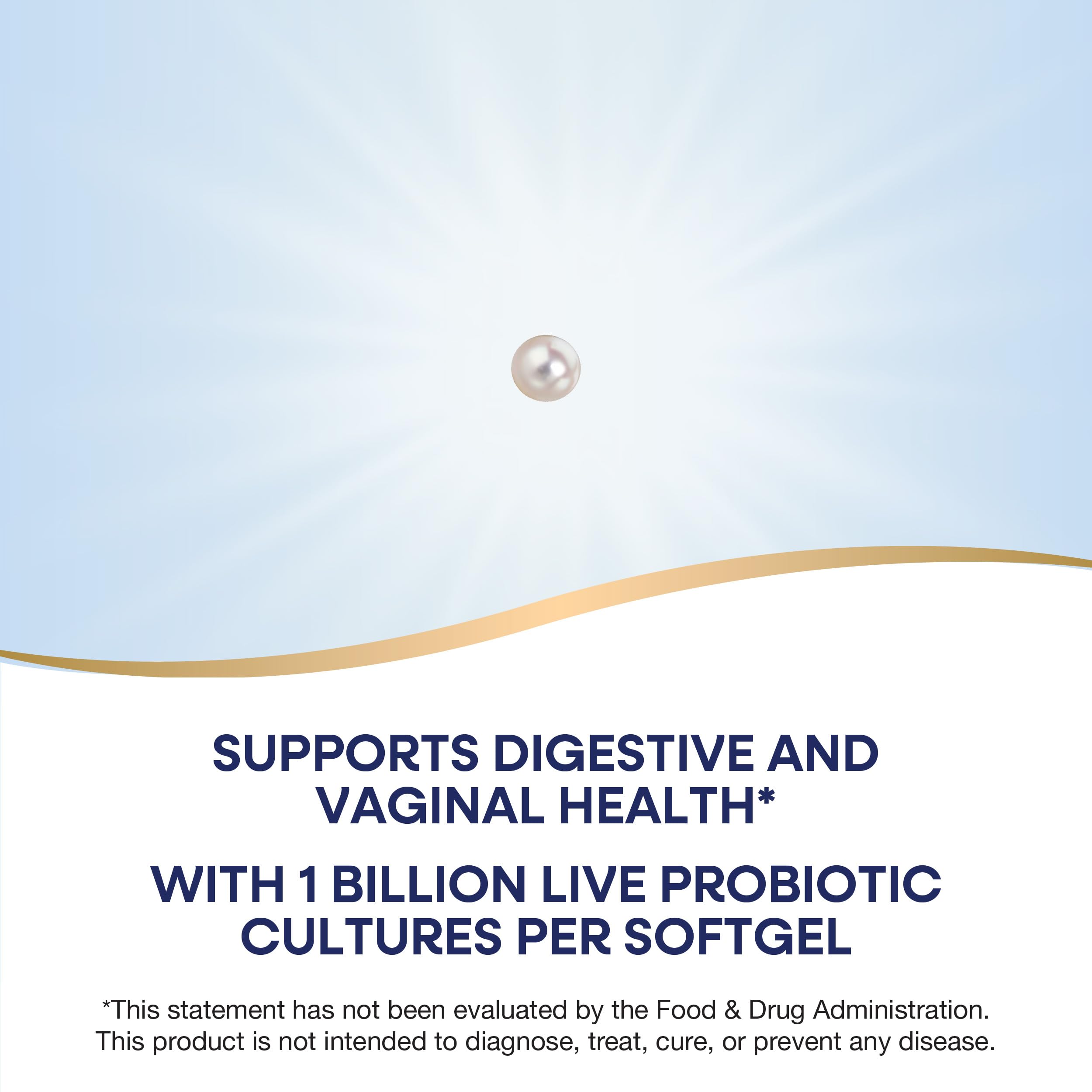 Nature's Way Women's Probiotic Pearls, Supports Vaginal and Digestive Health*, 1 Billion Live Cultures