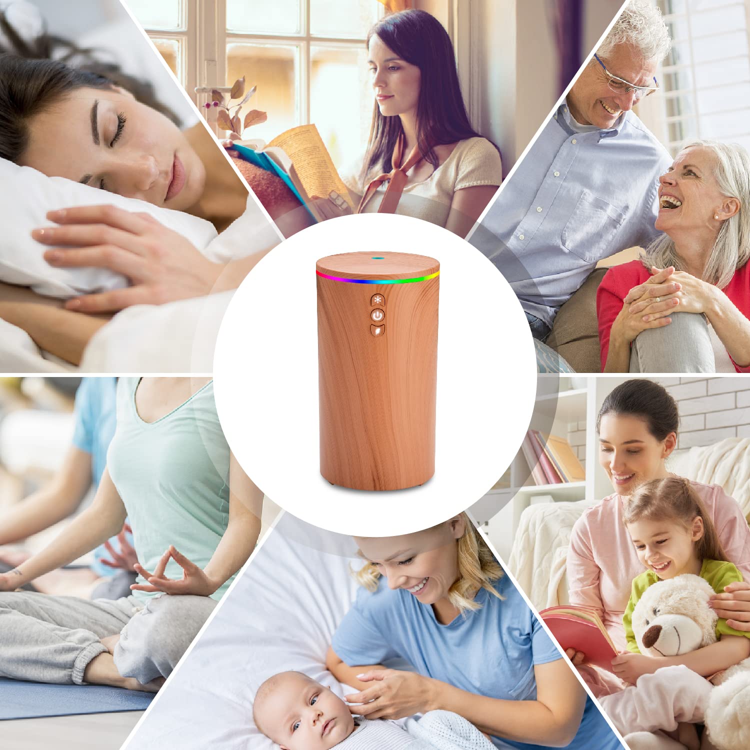 Car Diffuser, USB Essential Oil Diffuser Ultrasonic Car Humidifier Aromatherapy Diffusers