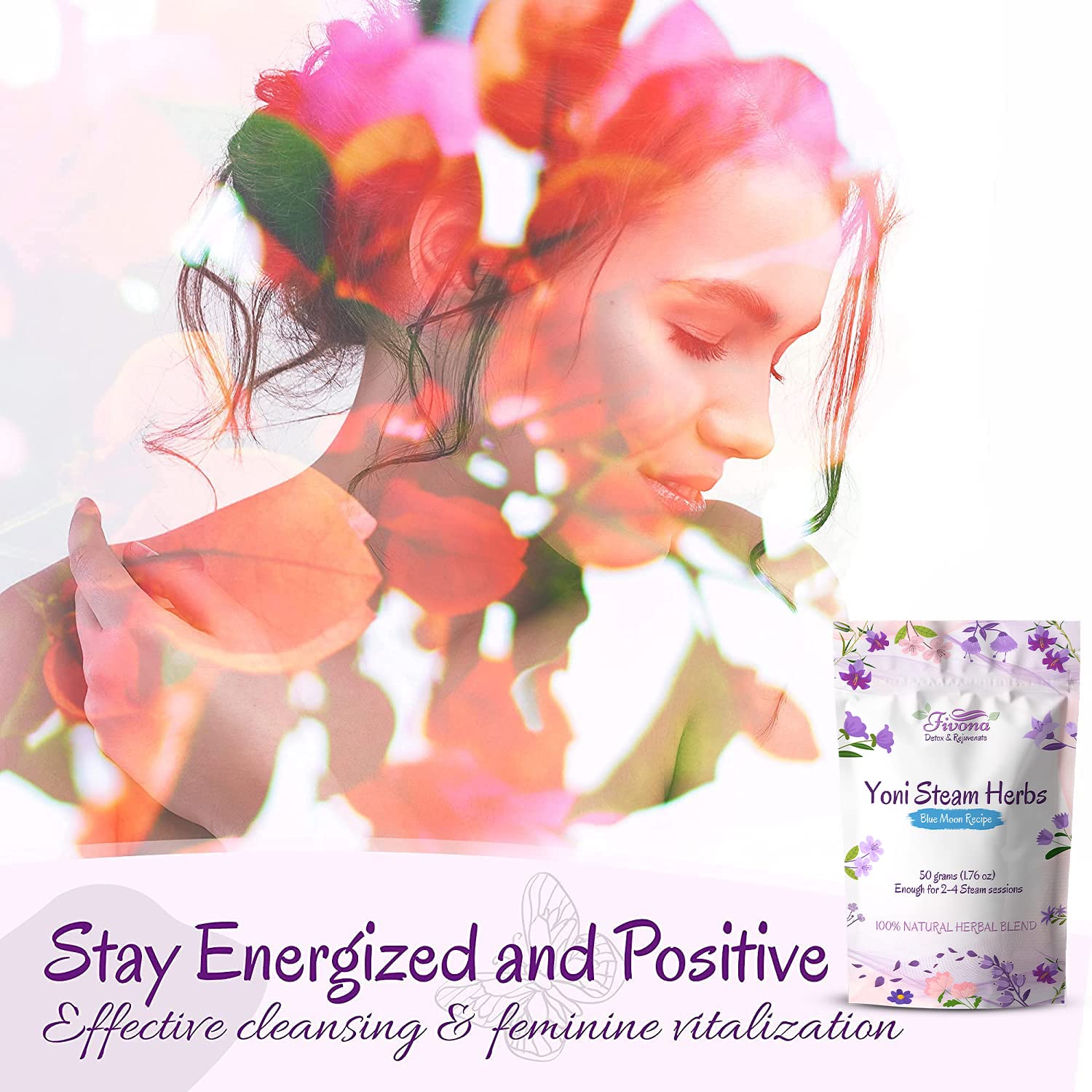 FIVONA Yoni Steaming Herbs - For Feminine Use And Rituals - V-Detox, Cleanse, Wash, Odor Control