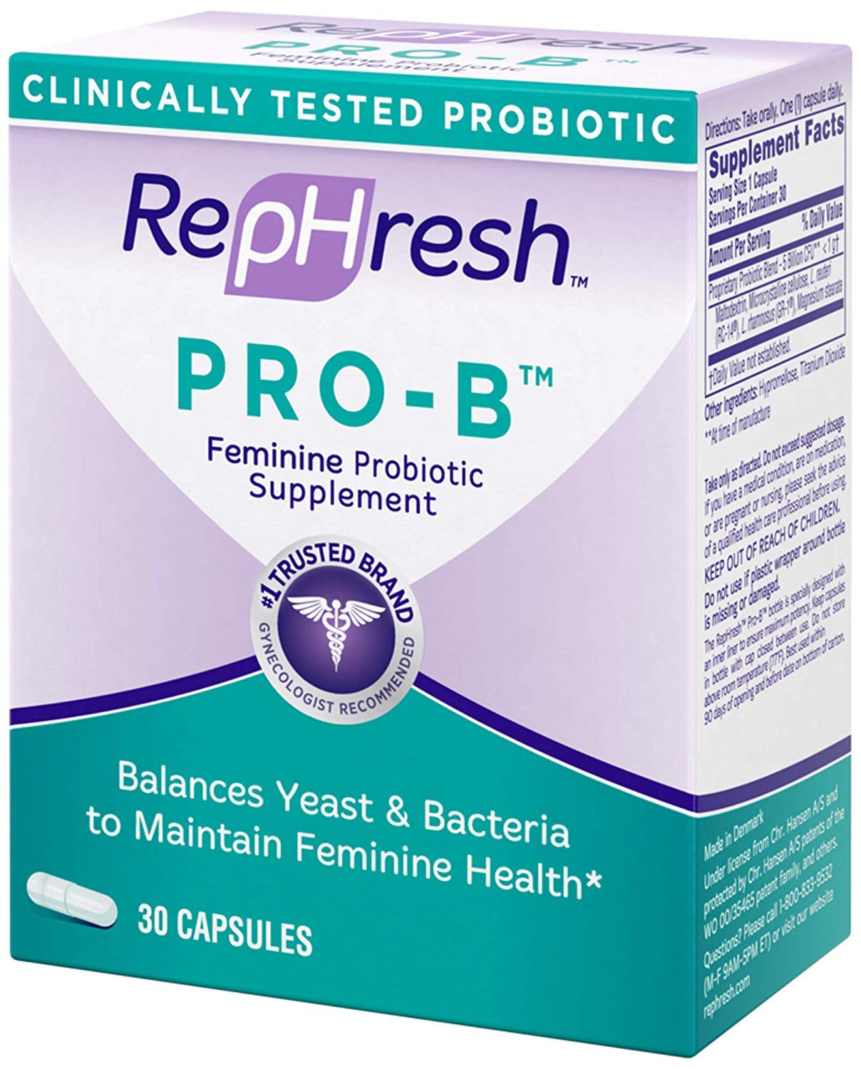RepHresh Pro-B Probiotic Feminine Supplement - 5 Pack