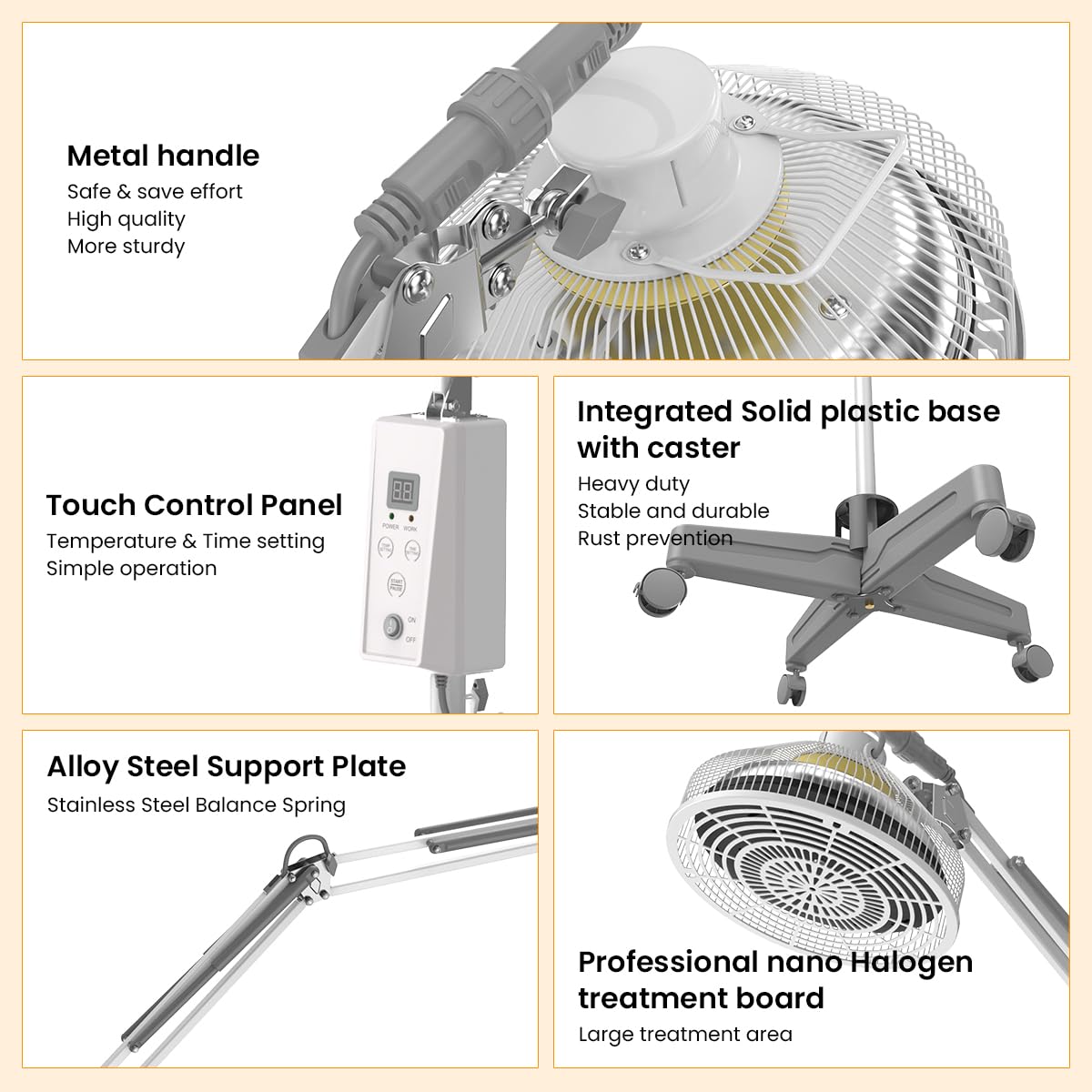 TDP and Infrared Red Light Therapy with Base, 2 in 1 Infrared Heat Lamp Device with 275W Bulb