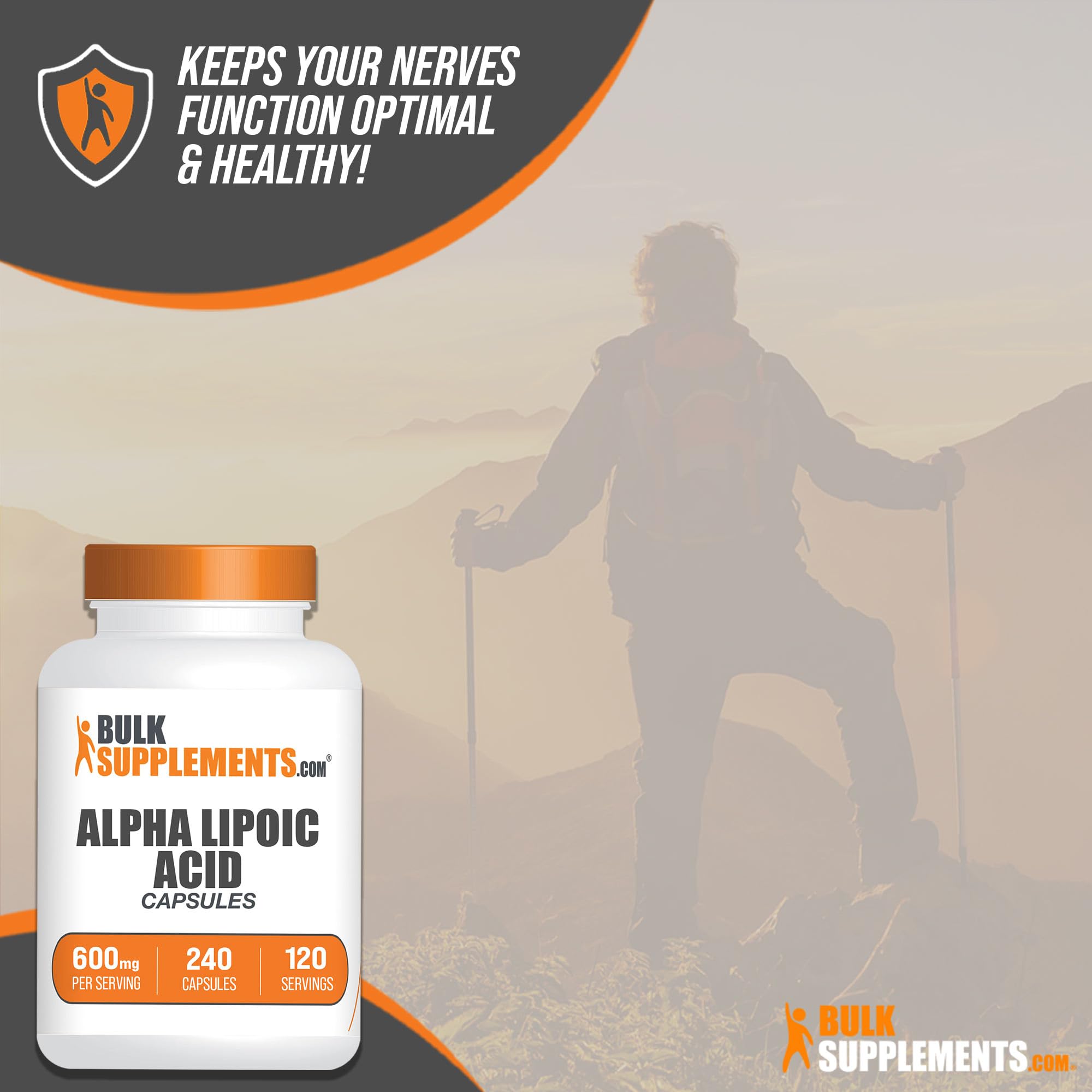 BULKSUPPLEMENTS.COM Alpha Lipoic Acid Capsules - ALA Supplement, Alpha Lipoic