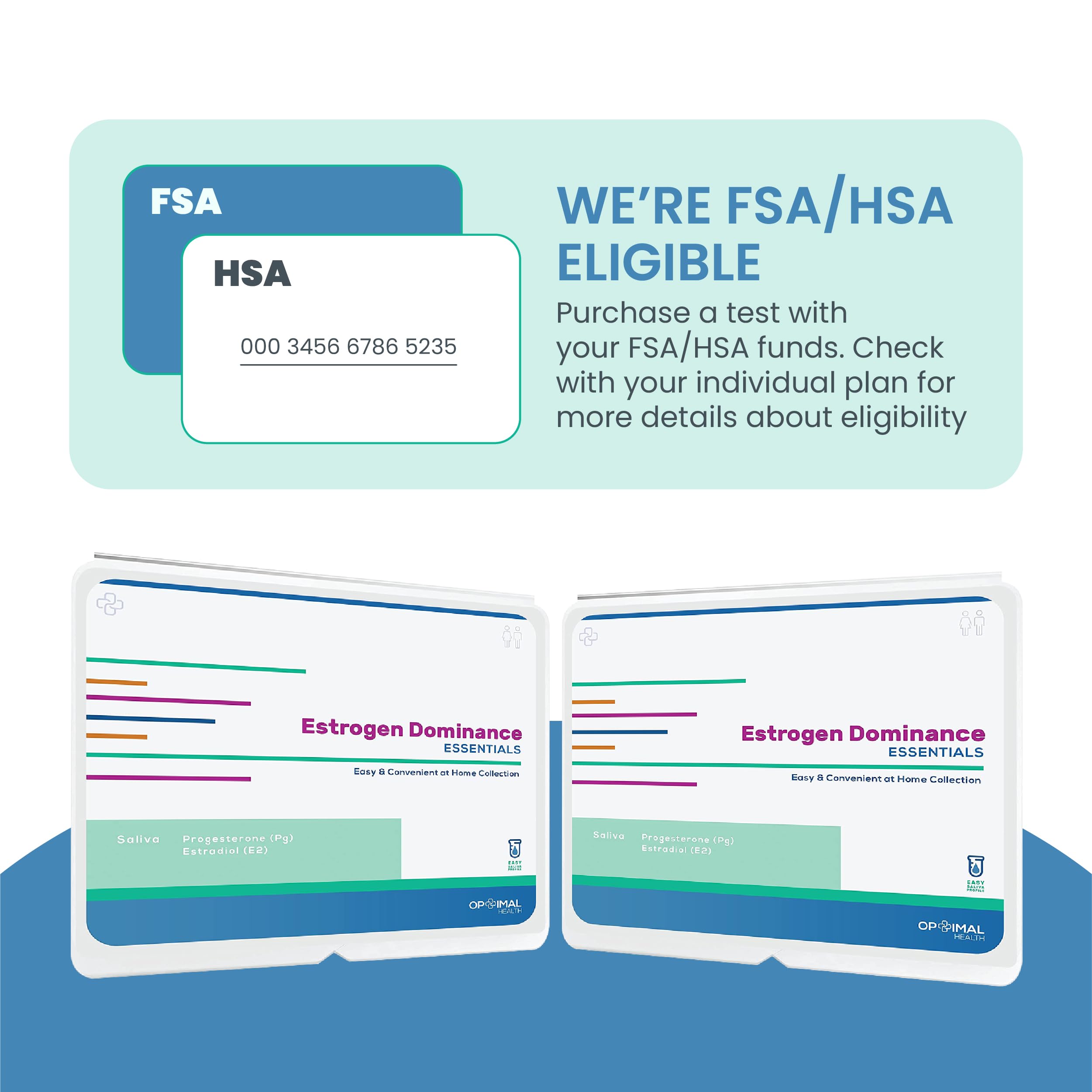 Estradiol (E2) & Progesterone (PG) | Saliva Hormone Test Kit for Women | Progesterone Deficiency