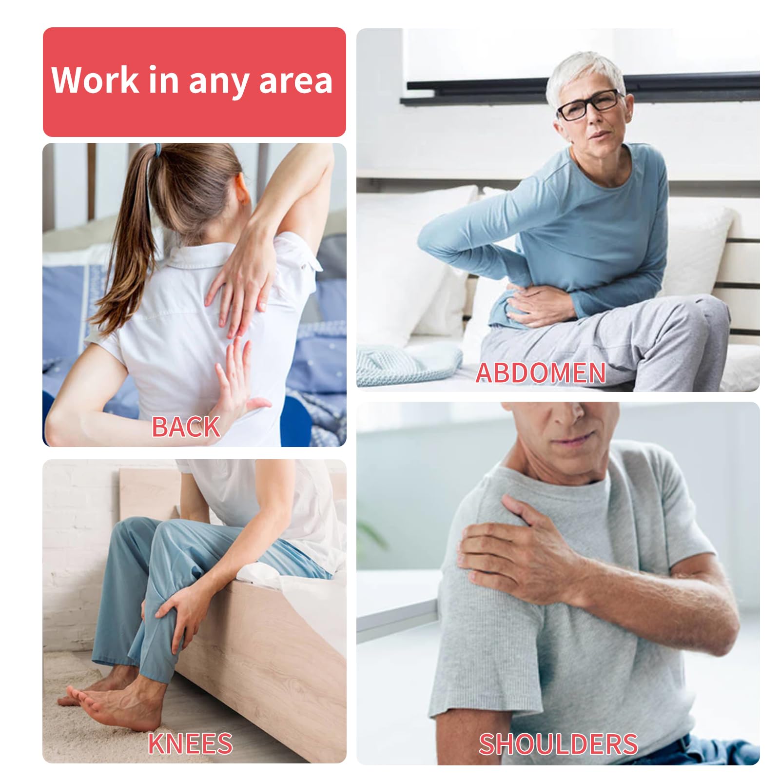 Red Light Infrared Therapy Belt: Pain Relief Device LED Red Light Therapy Lamp Near Body Large Pad Wrap