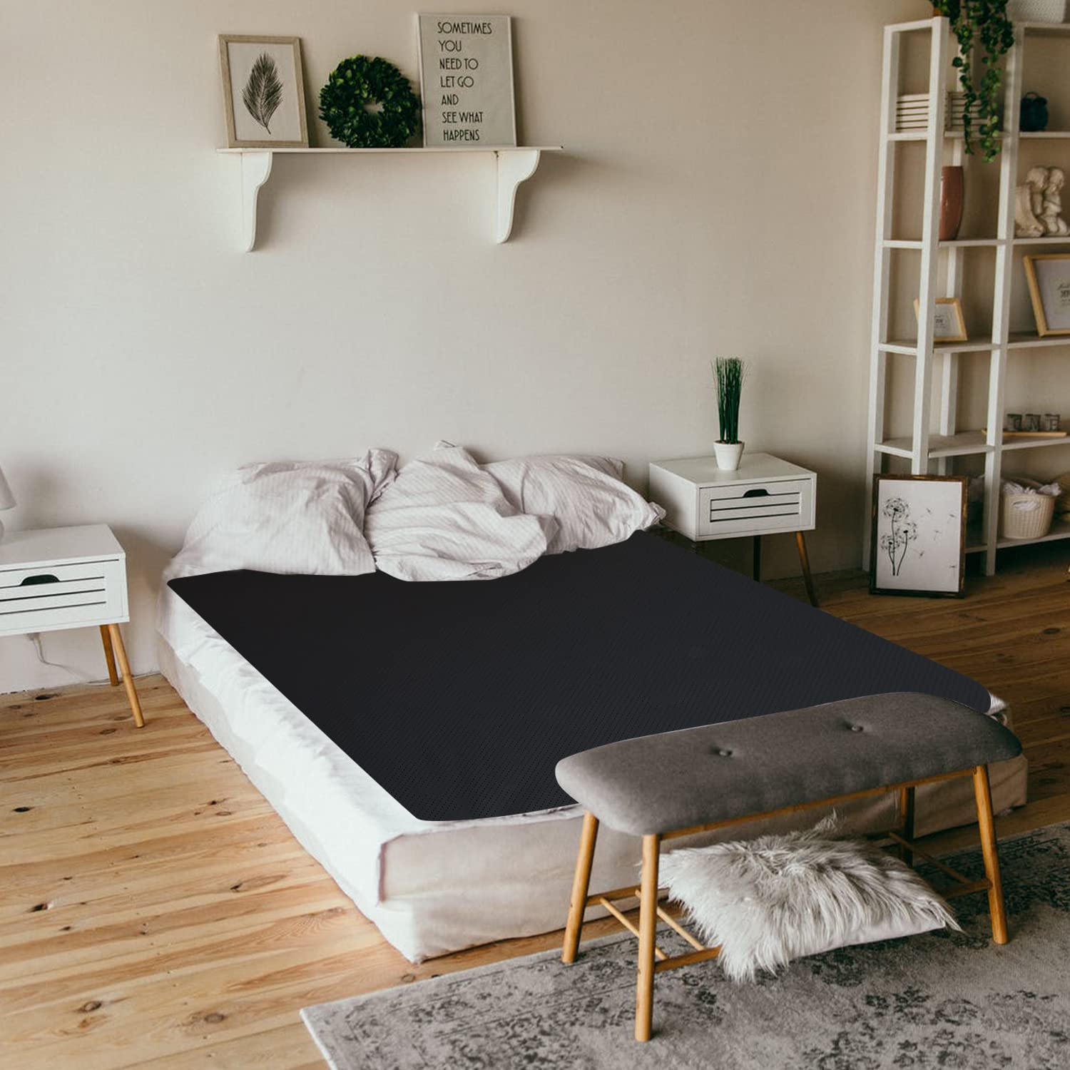 Grounding Mat, Grounding Mattress Cover Pad Grounding Mats Earth Connected Conductive Carbon