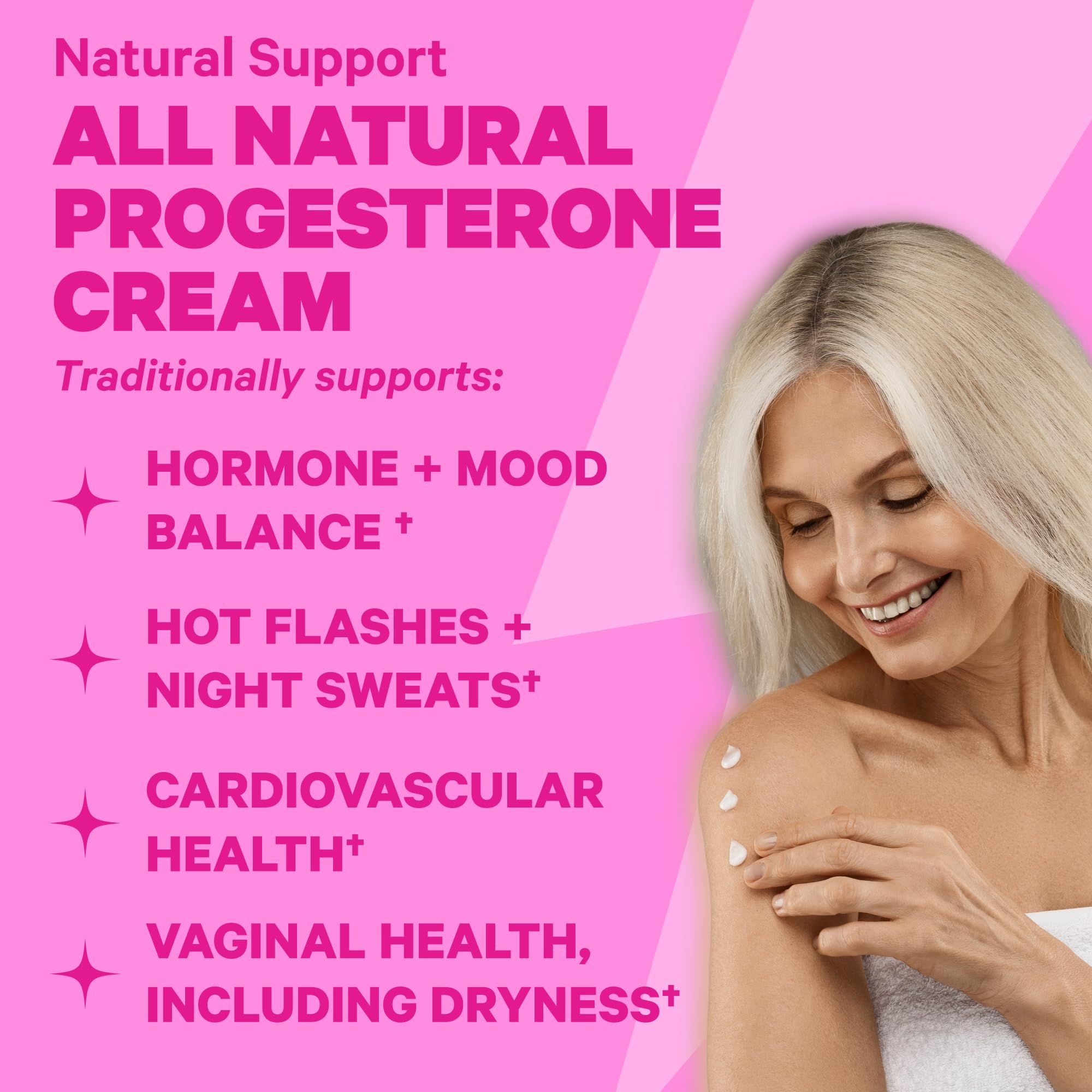 Pink Stork Menopause Supplement & Progesterone Cream for Women to Support Hormone Balance