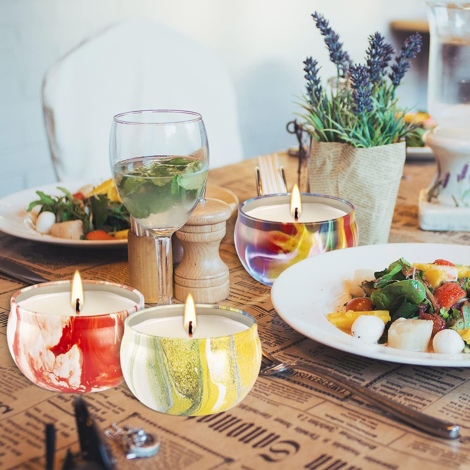 Scented Candles Aromatherapy Candles for Stress Relief,Soy Wax Candles Gifts for Women