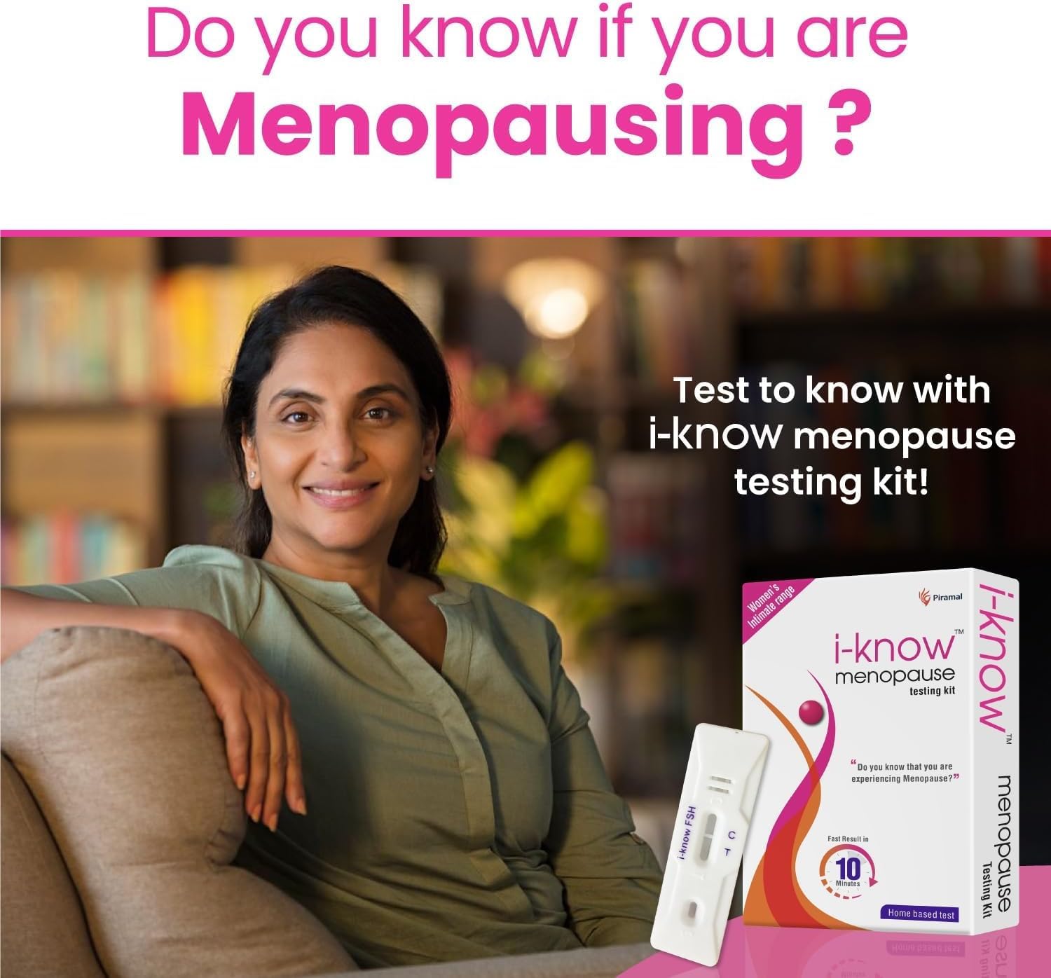MK Menopause Testing kit | for Women Facing Menopause Symptoms Like hot Flashes, Night Sweats