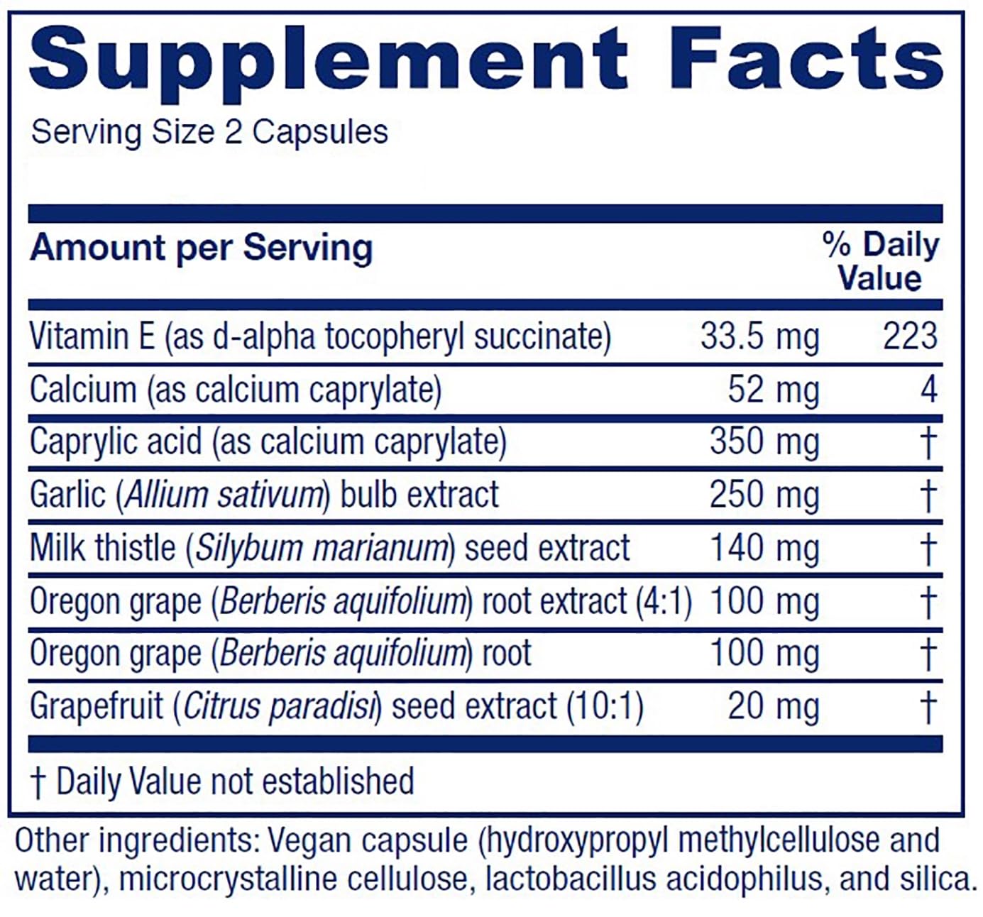 Vitanica Candidastat, Yeast Balance Supplement and Support, Vegan, 120 Capsules