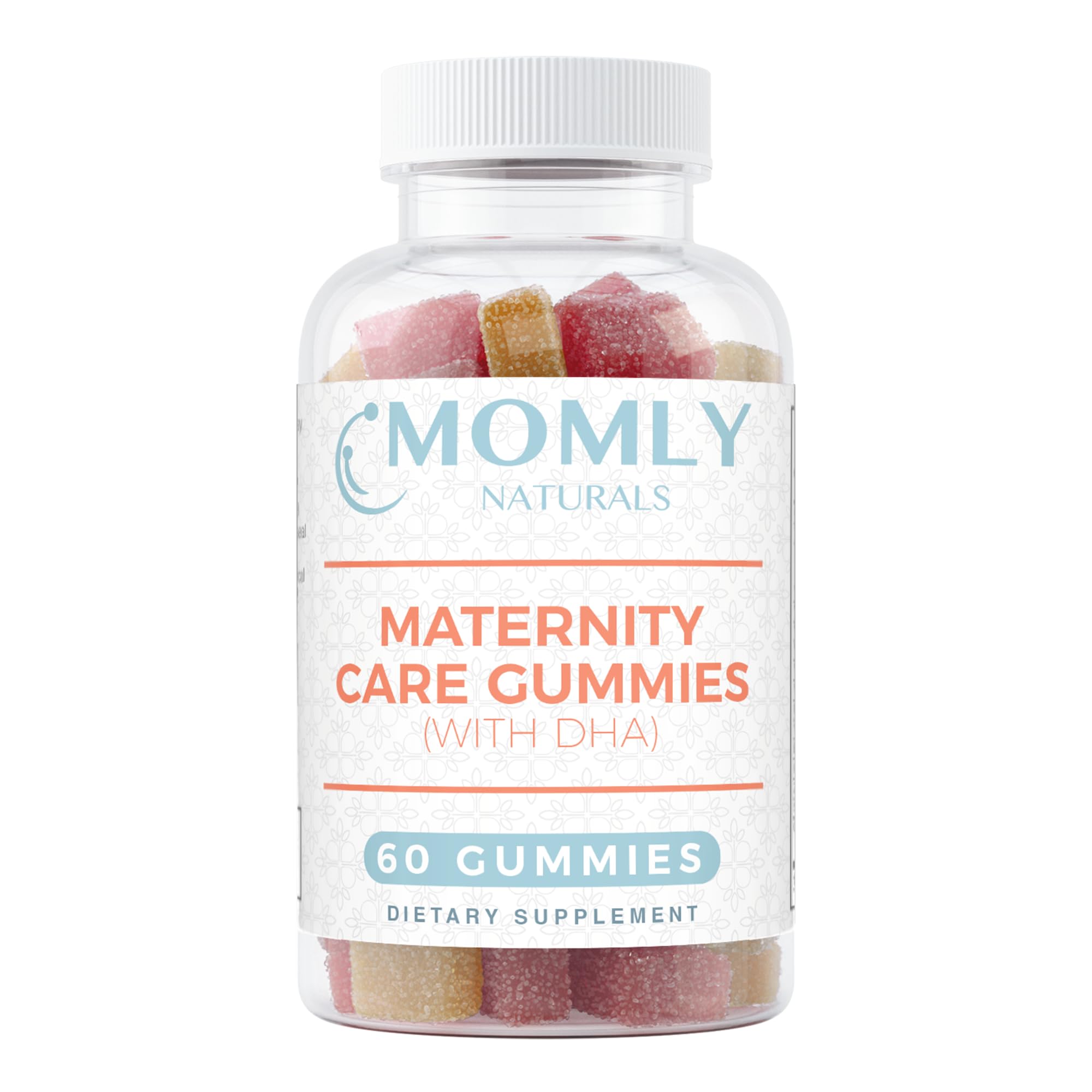 Momly Naturals Maternity Care Gummies Prenatal Vitamins - Prenatal Gummies w/DHA, Vitamin D3