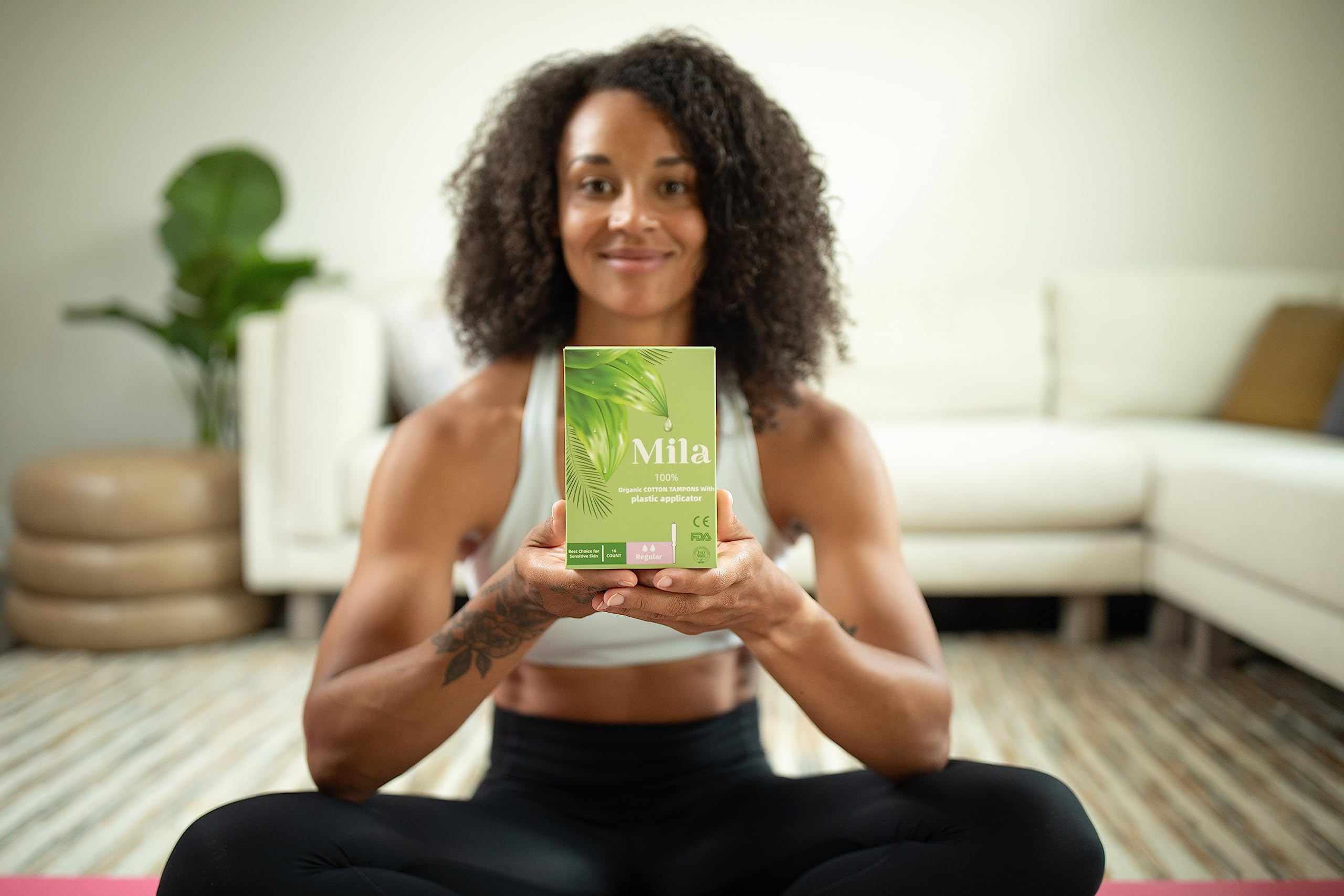 Mila Hygiene: Organic Day Pads - Organic Pads for Women w/ 4-Layer Absorbent Pads Core