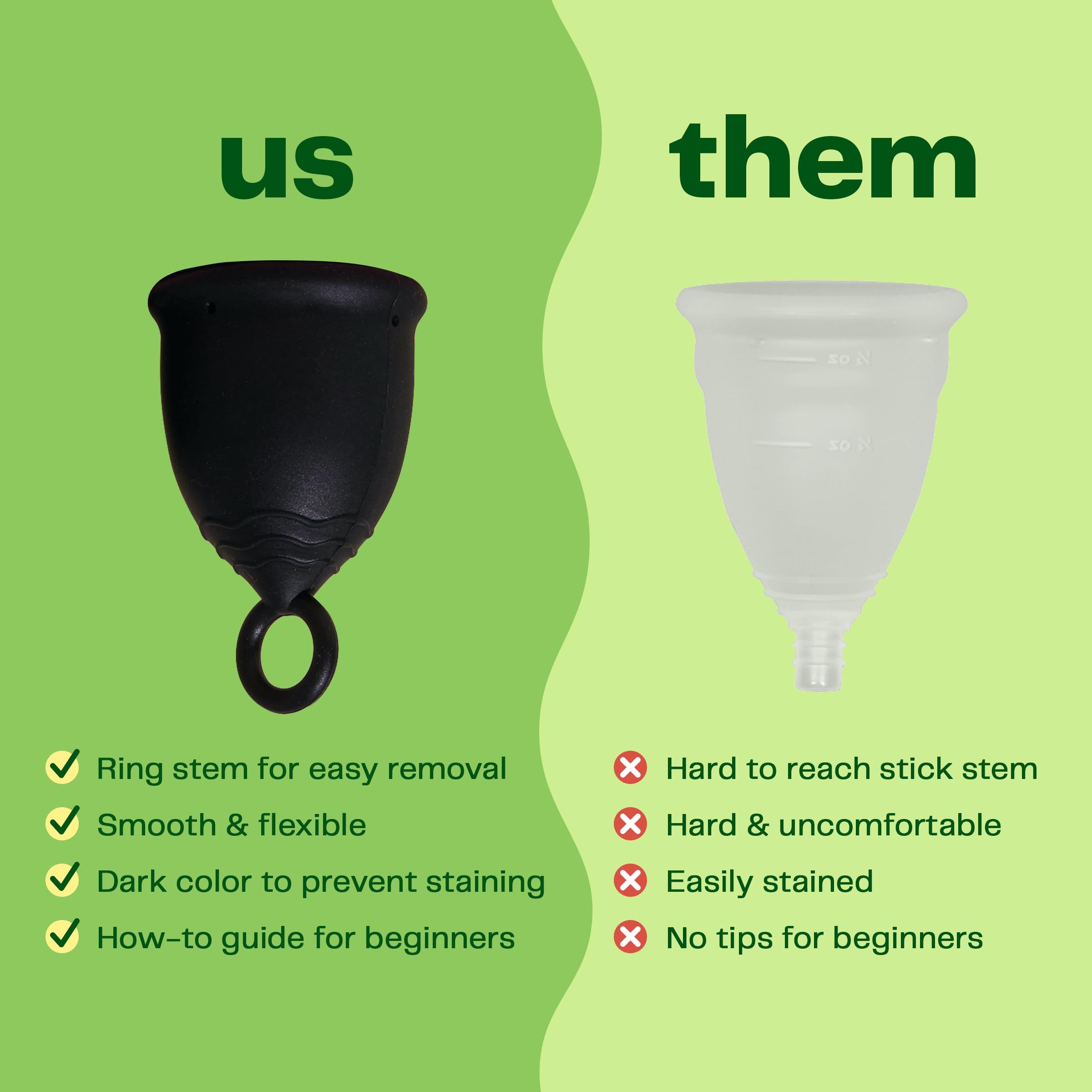 Viv for Your V Menstrual Cup | Extra Small | Safe, Comfortable, Alternative to Tampons and Pads