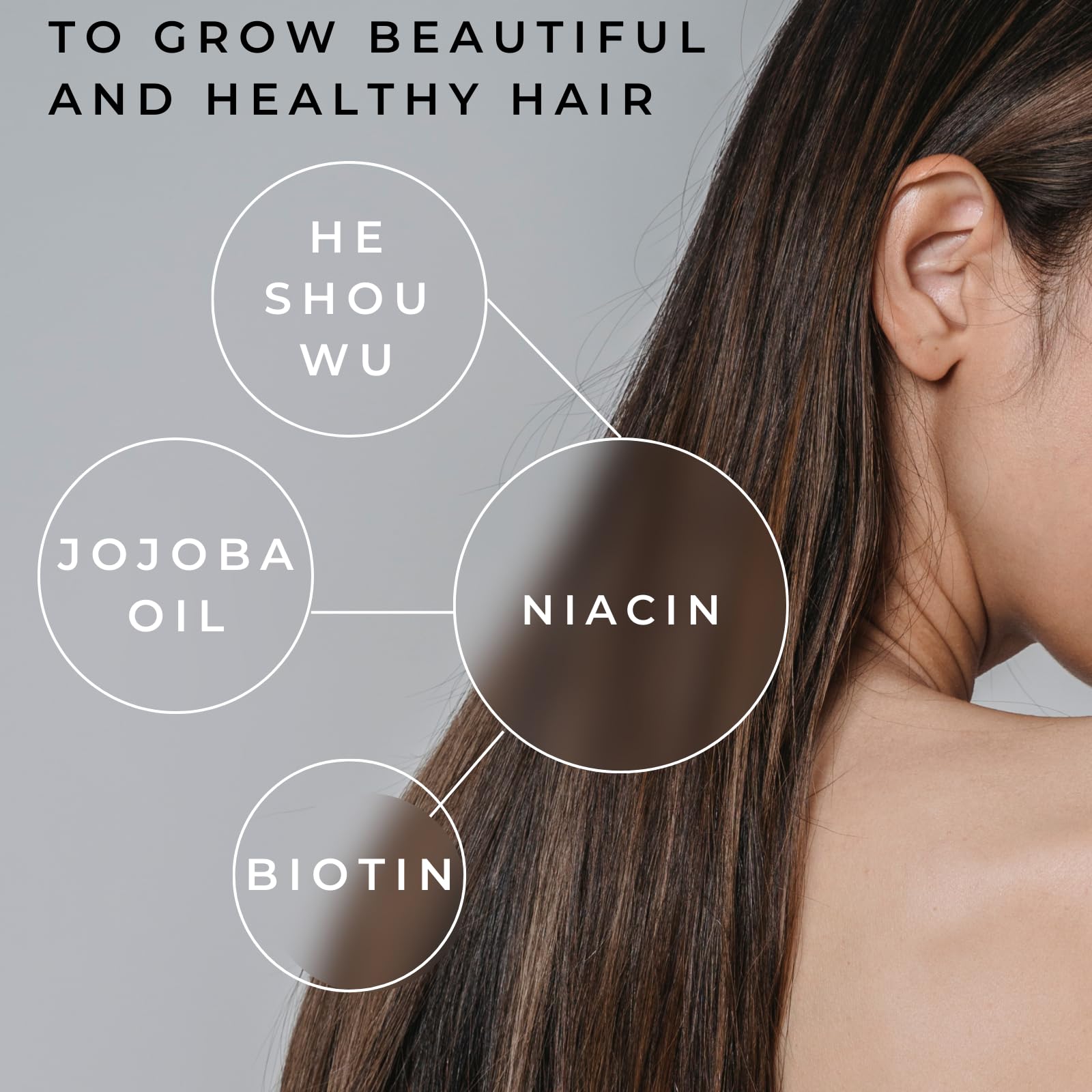 Ebony Medicals DHT Blocker Hair Growth Serum - Hair Loss Supplement, Supports Natural Regrowth